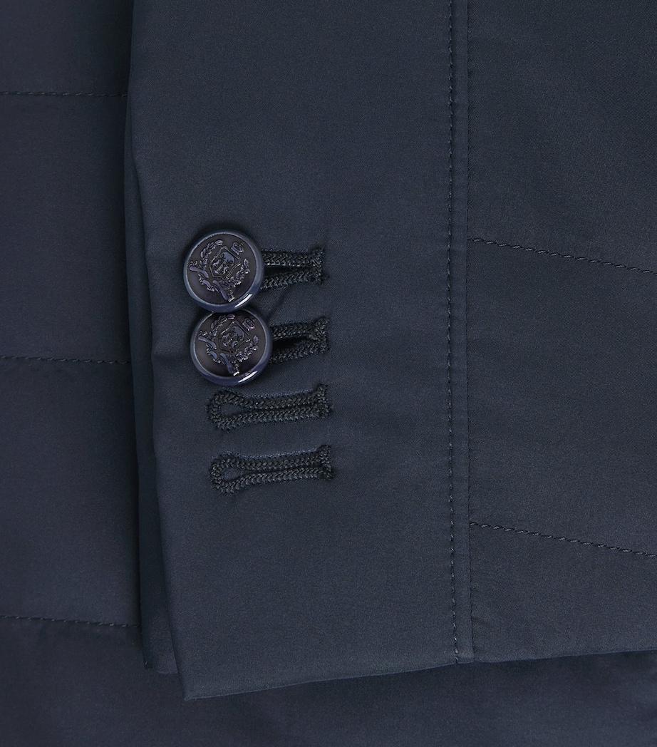 Technical Hybrid Blazer Jacket 001 NAVY BLUE Image 5