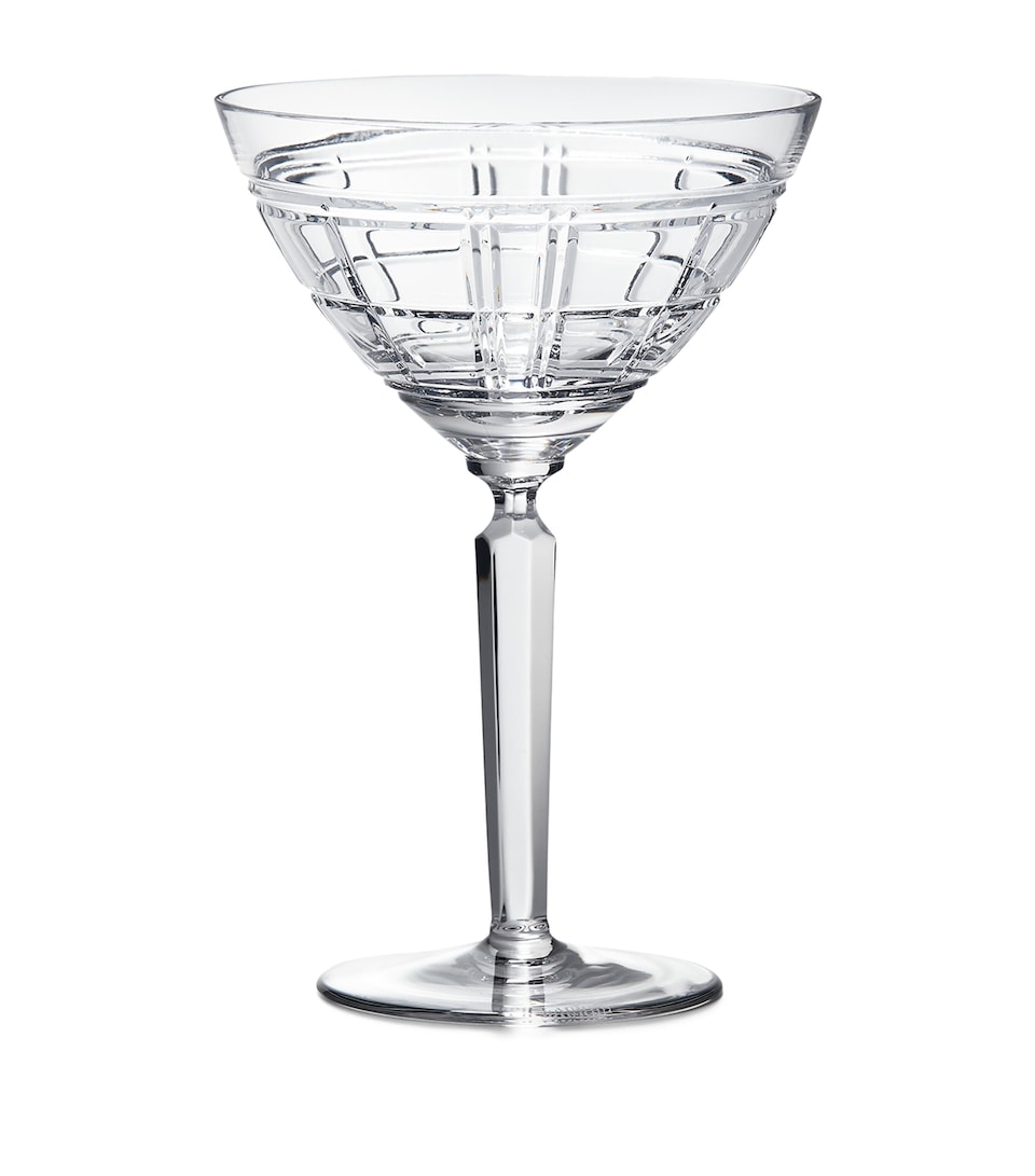 Ralph Lauren Home Hudson Plaid Martini Glass Clear
