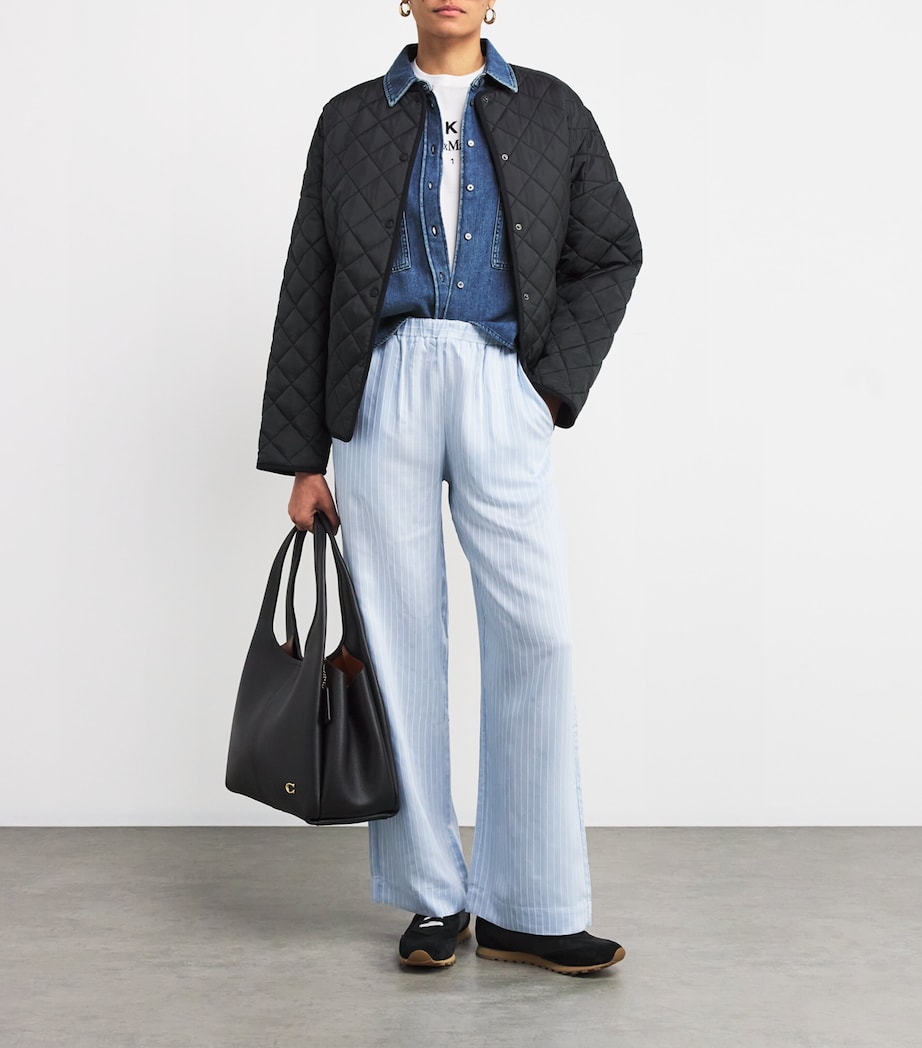 Denim Cropped Shirt NAVY Image 2