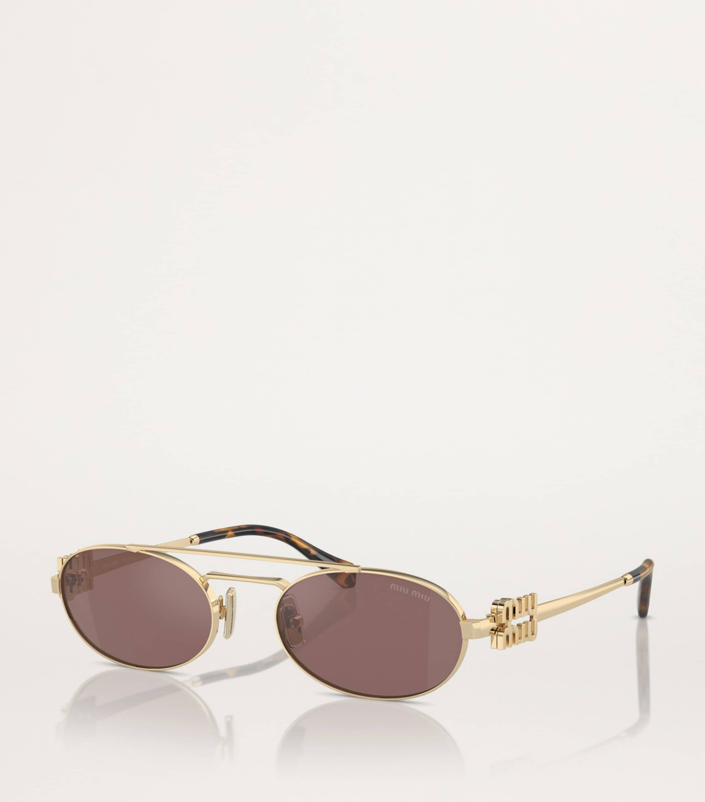 Metal Oval Sunglasses ZVN70D Image 2