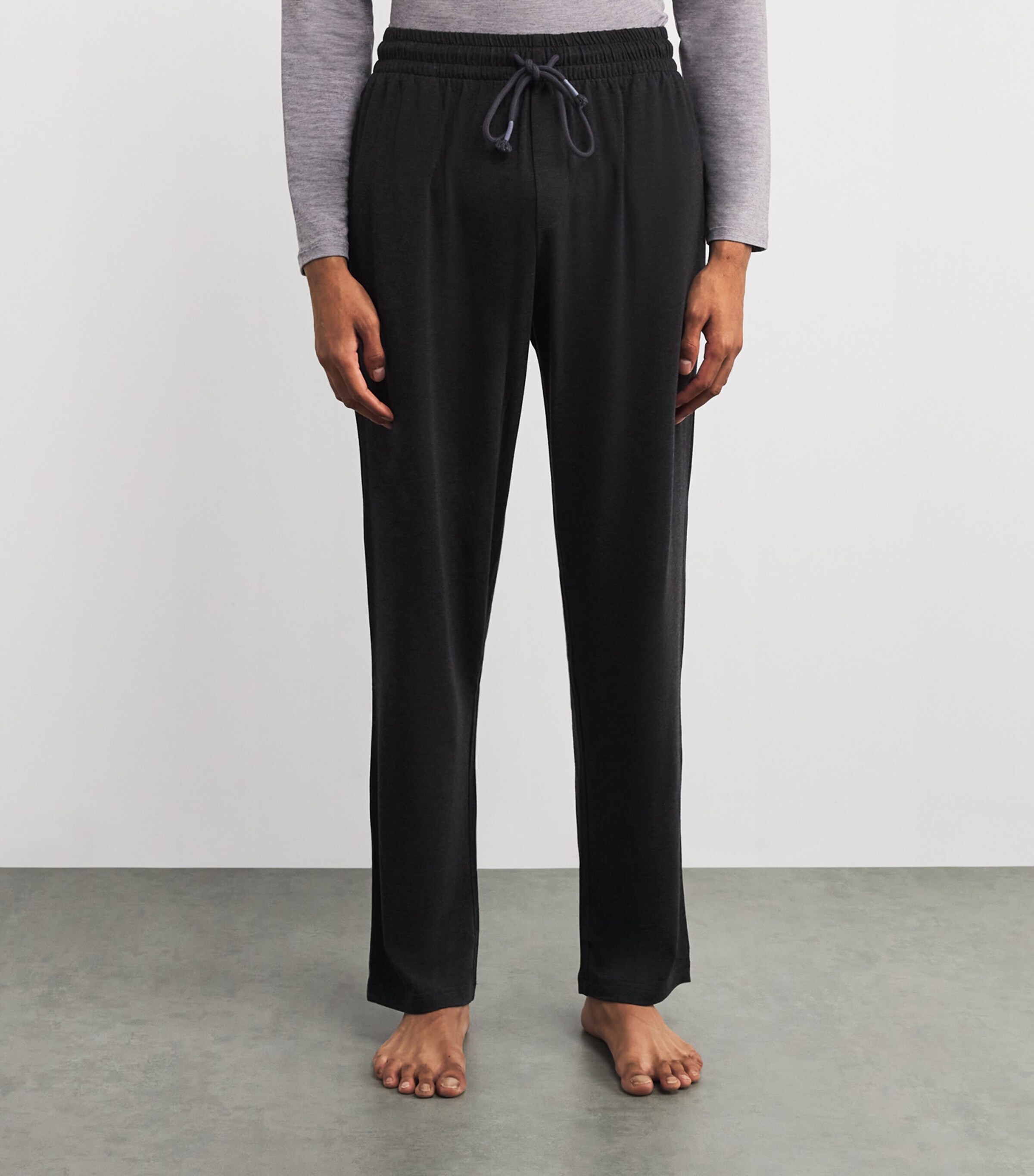 Zimmerli Mens Soft Lounge Trousers Dgrey Melange Image 3