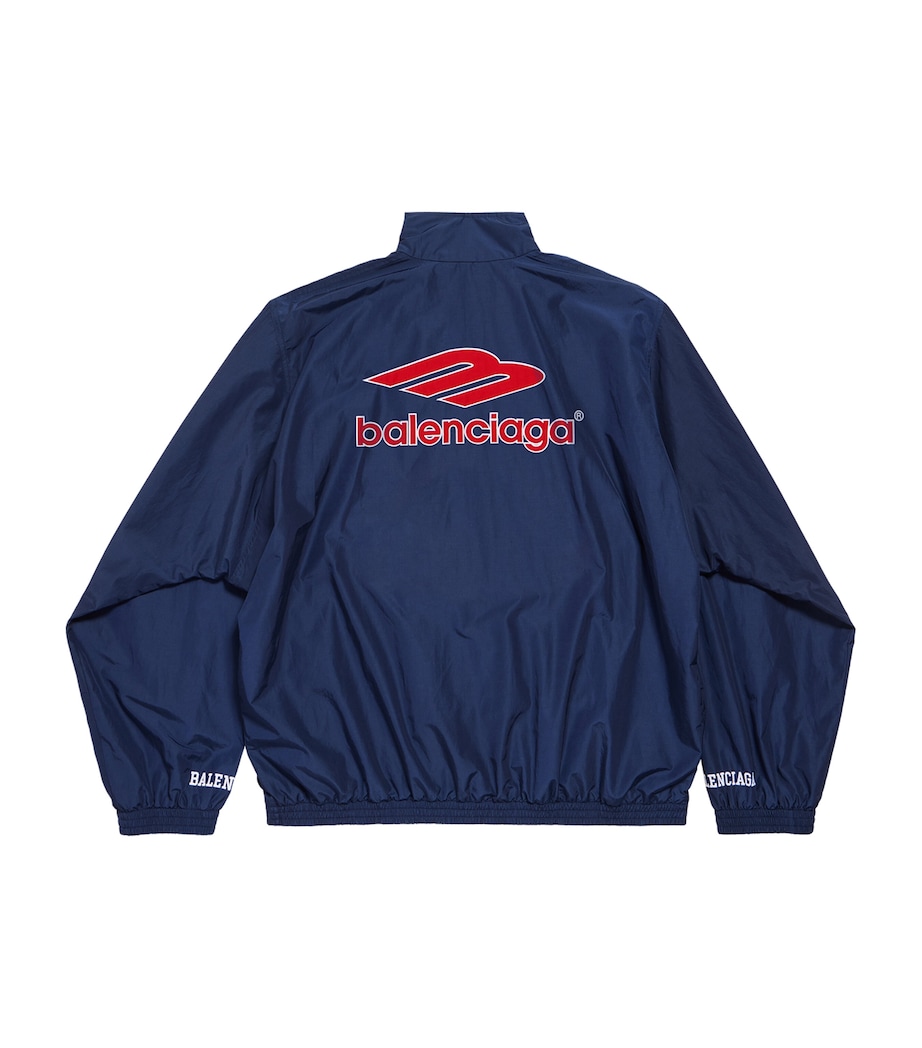 Cotton-Blend 3B Logo Oversized Jacket 6641 Image 6