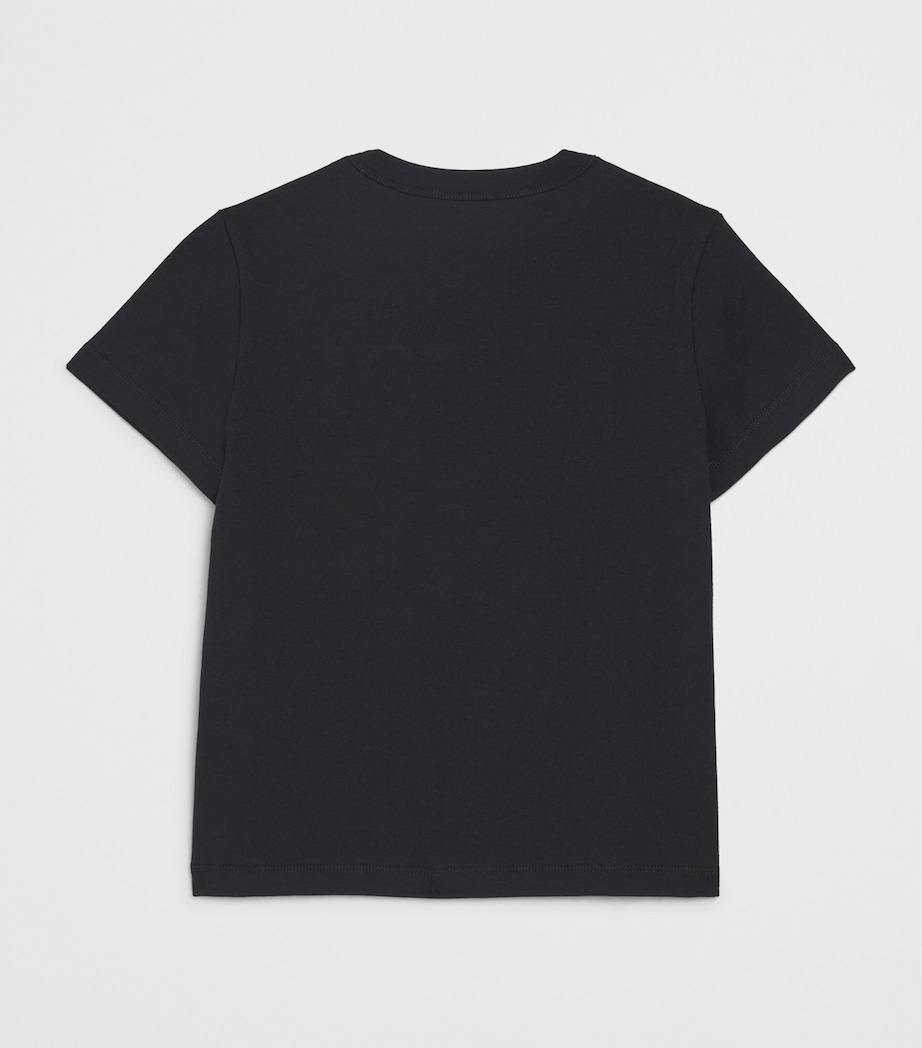 PUCCI Junior Textured Logo T-Shirt (4-14 Years) Black/fuchsia Image 2