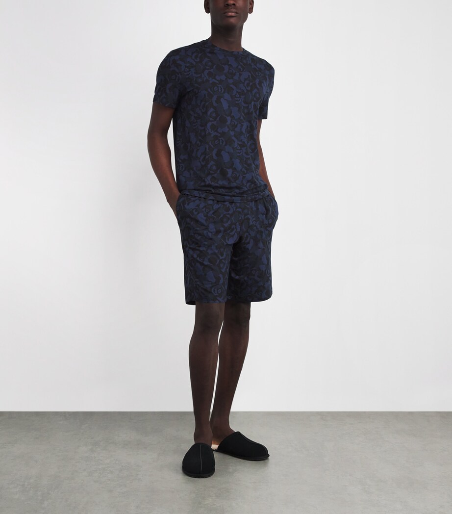 Micro Modal London Sweat Shorts 014NAV Image 2