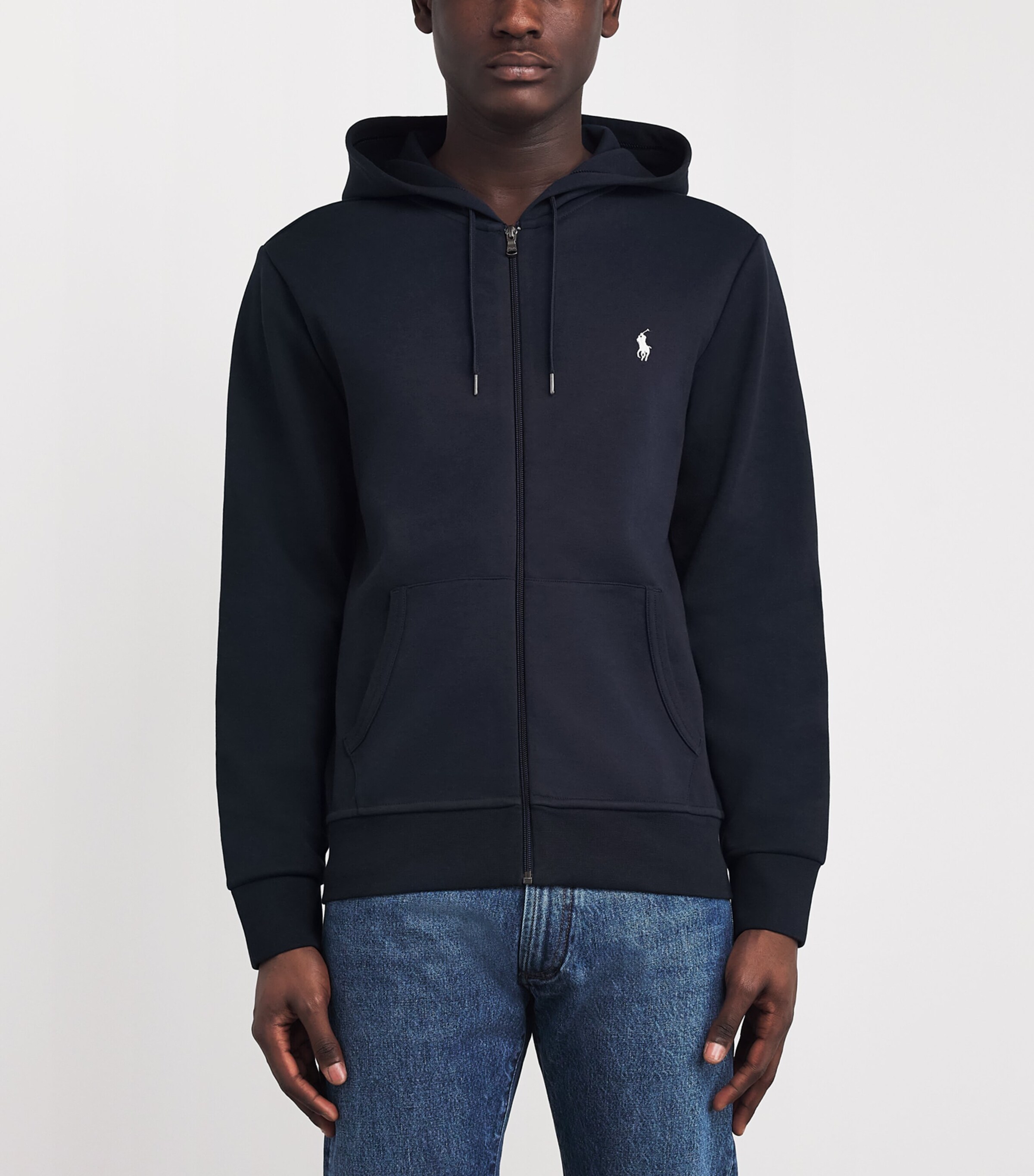 Polo Ralph Lauren Mens Polo Pony Zip-Up Hoodie Aviator Navy Image 3