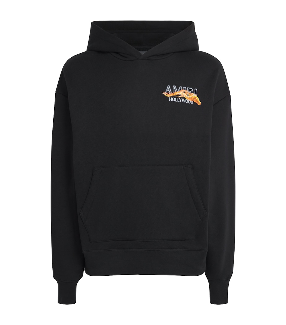 Cotton Hollywood Horse Hoodie BLACK Image 1