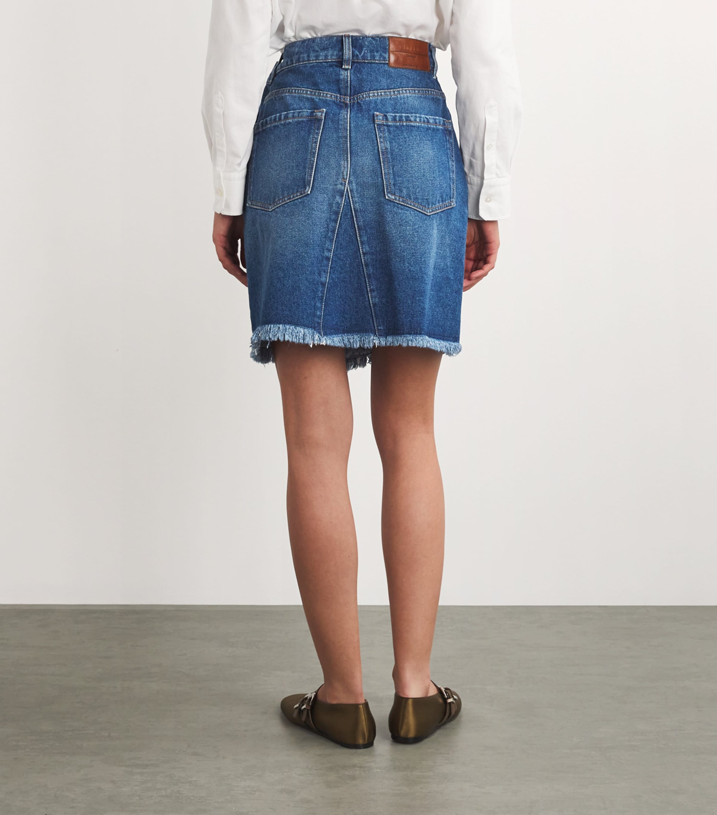 Weekend Max Mara Denim Wrap Mini Skirt | Harrods US