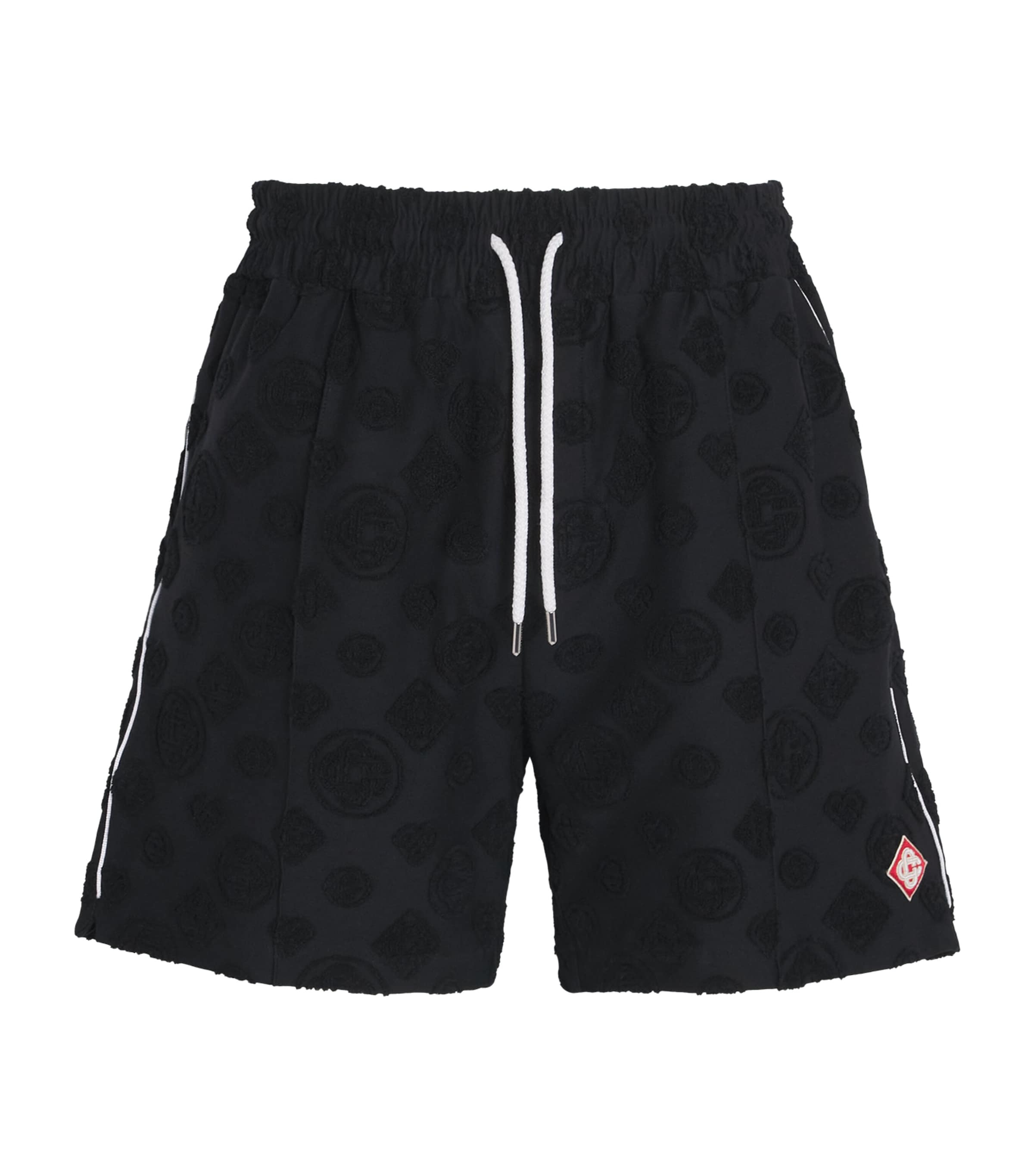 Towelling Monogram Shorts BLACK Image 1