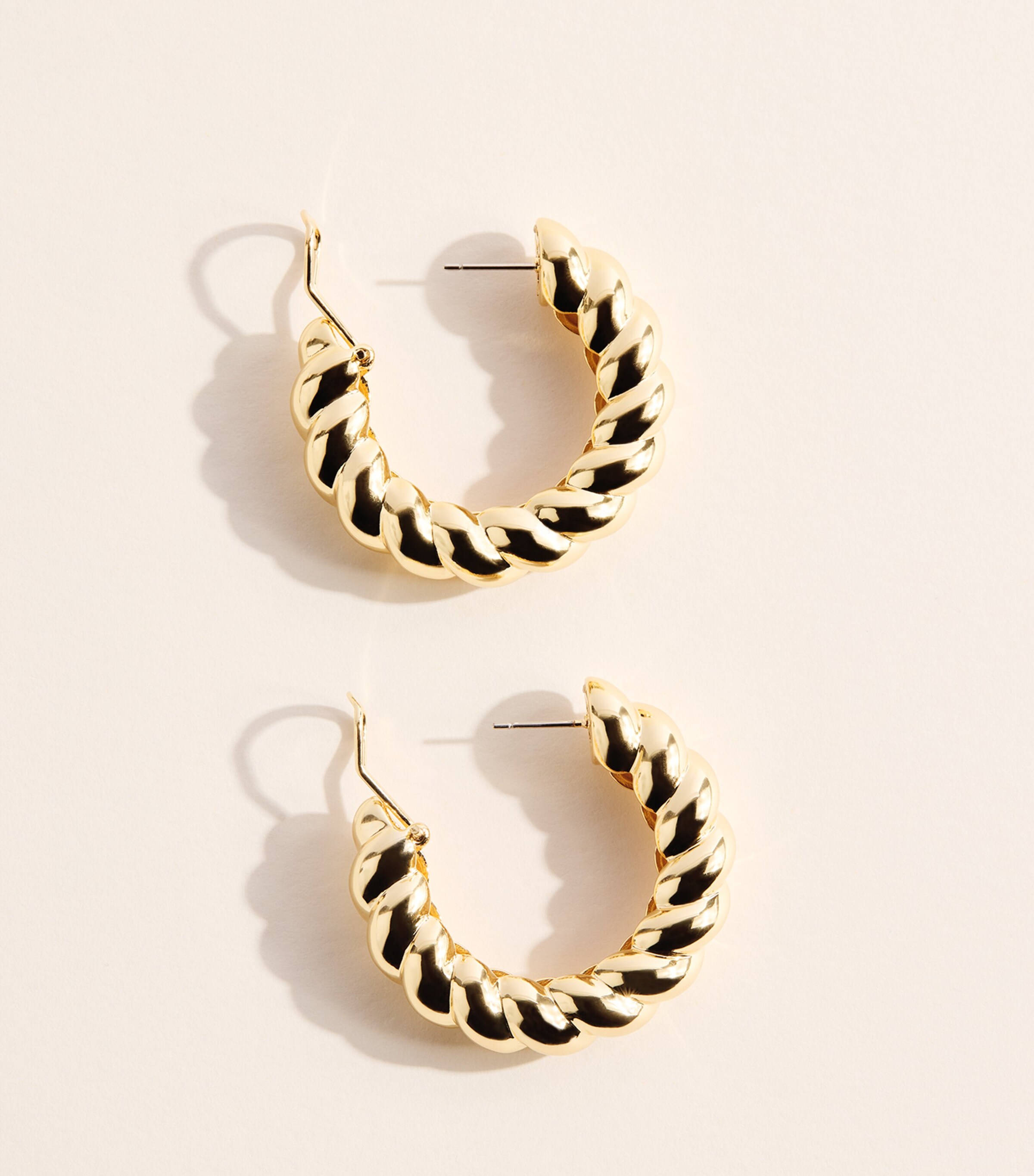 Eddie Borgo Gold-Plated Torsade Hoop Earrings Gold Image 5