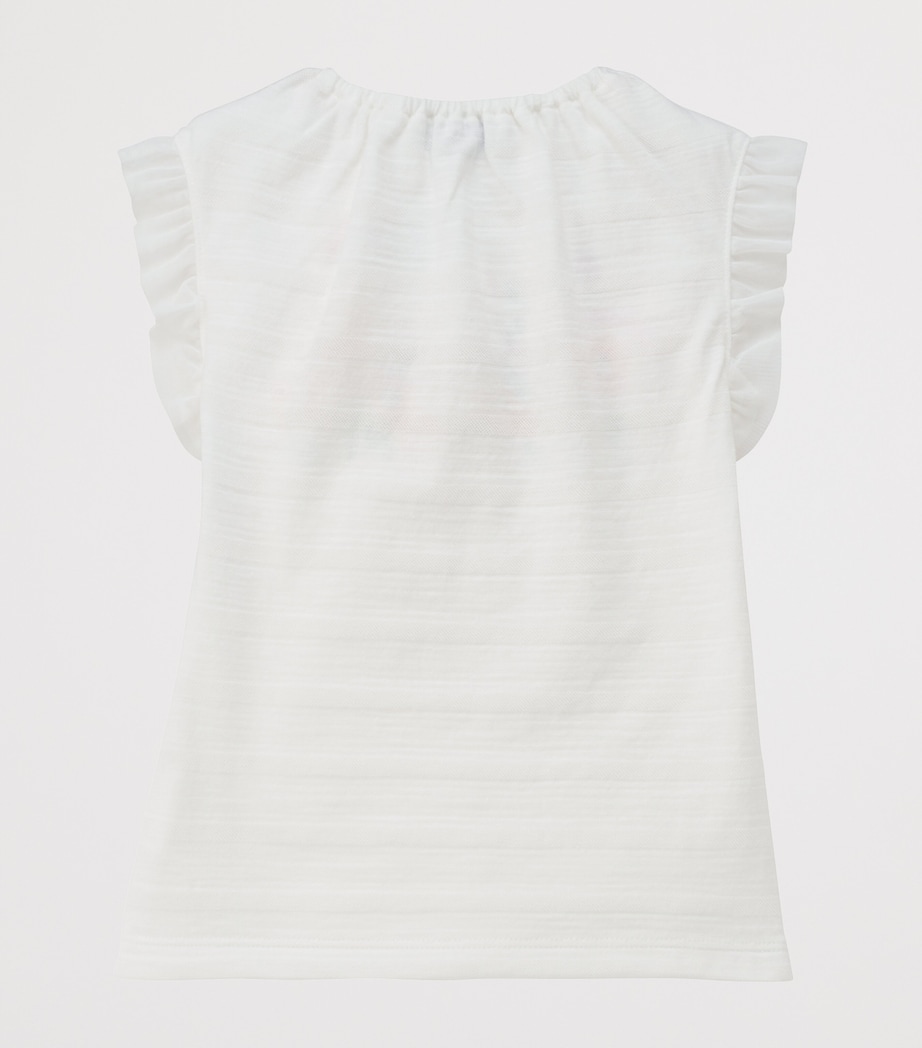 Miki House Cotton Sleeveless Embroidered T-Shirt (2-5 Years) Image 2