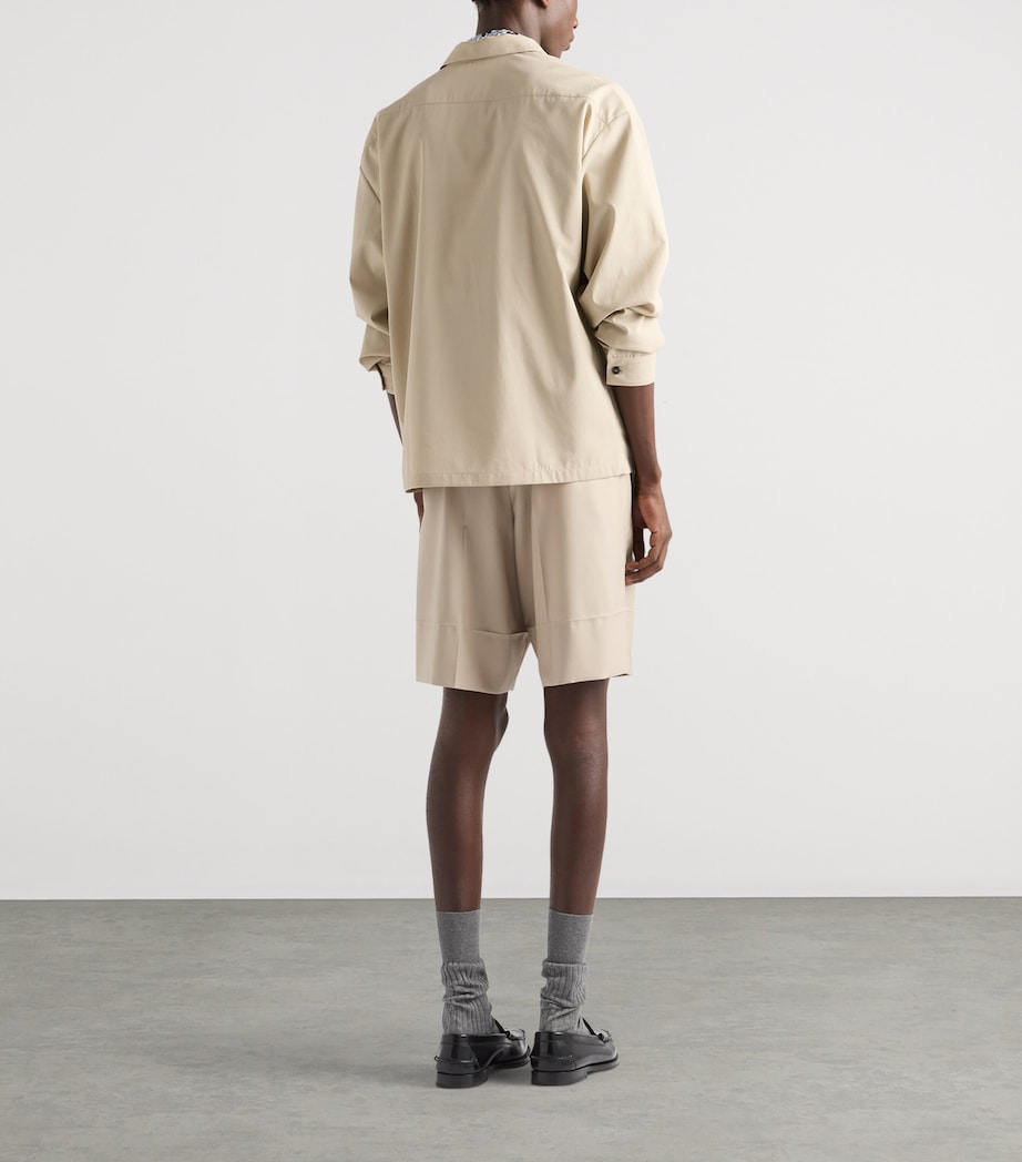 Prada Mens Cotton Zipped Shirt Image 5