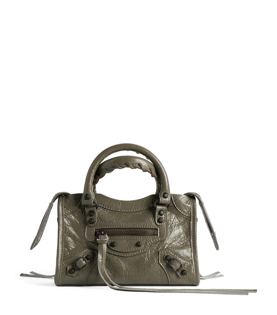 Balenciaga Crinkled Lambskin Nano Le City Top-Handle Bag Image 1