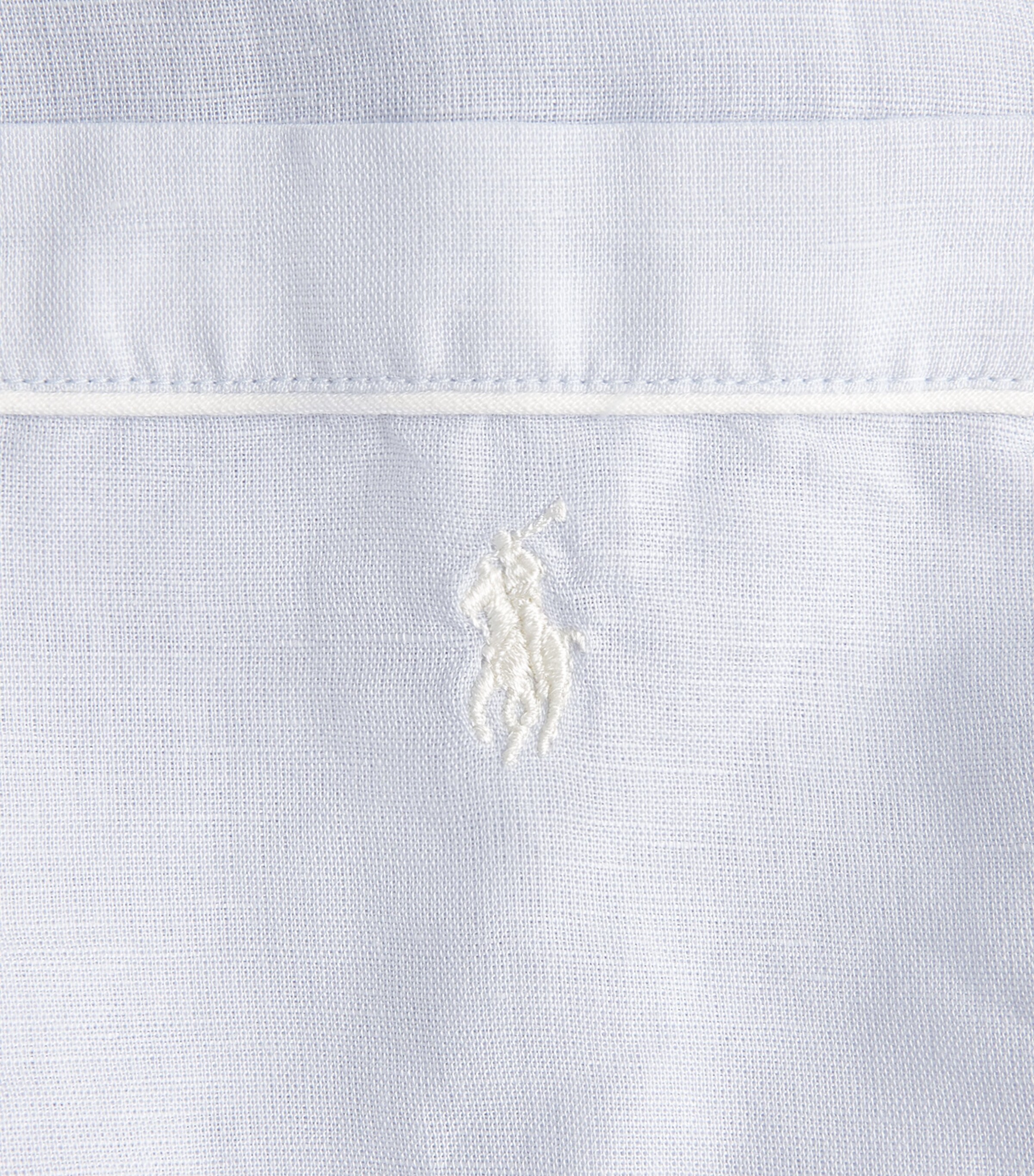 Polo Ralph Lauren Womens Linen-Cotton Pyjama Set Xenon Blue Image 6