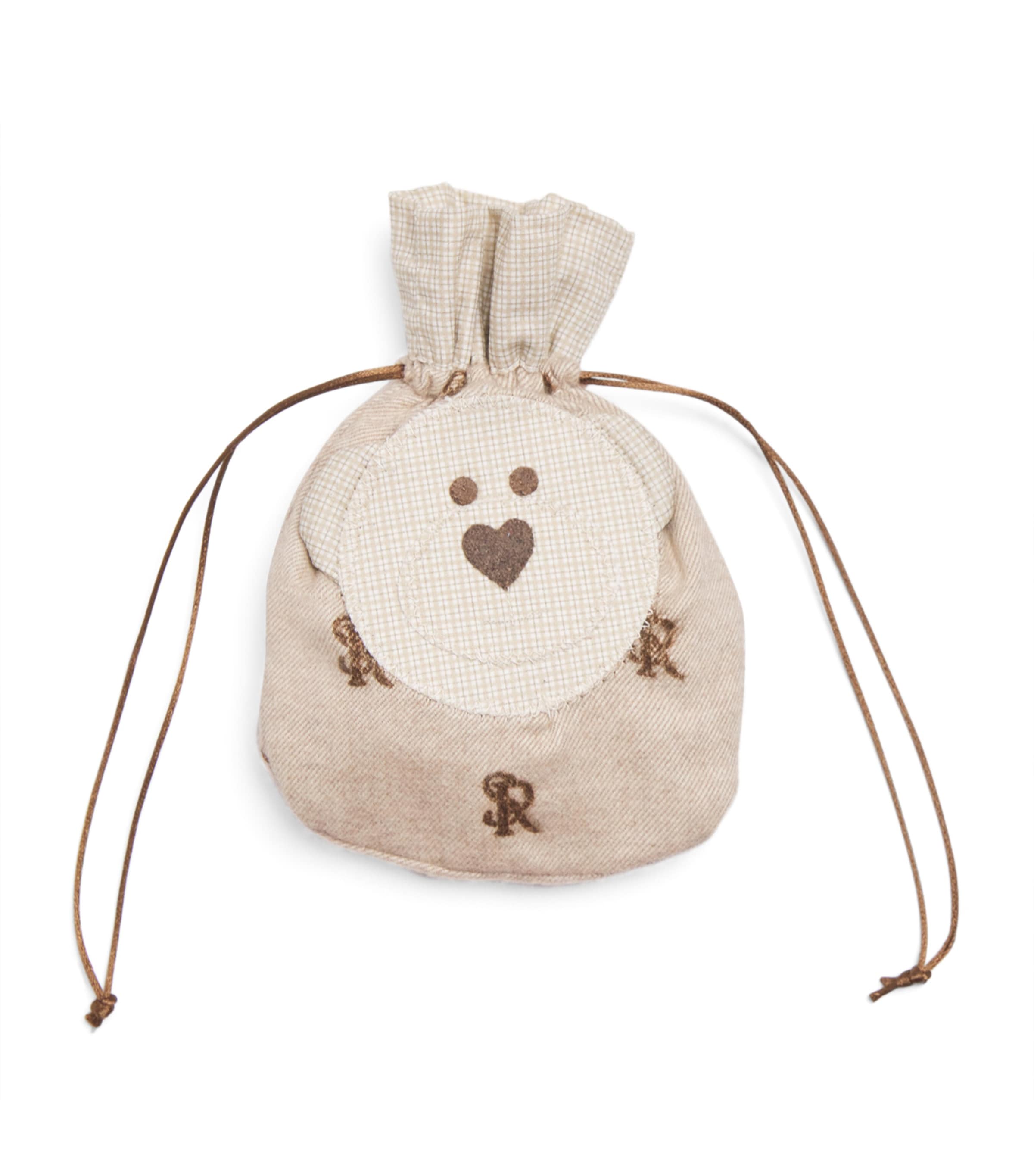 Cotton Teddy Bear Dummy Bag 002BEIGE+BROWN Image 1