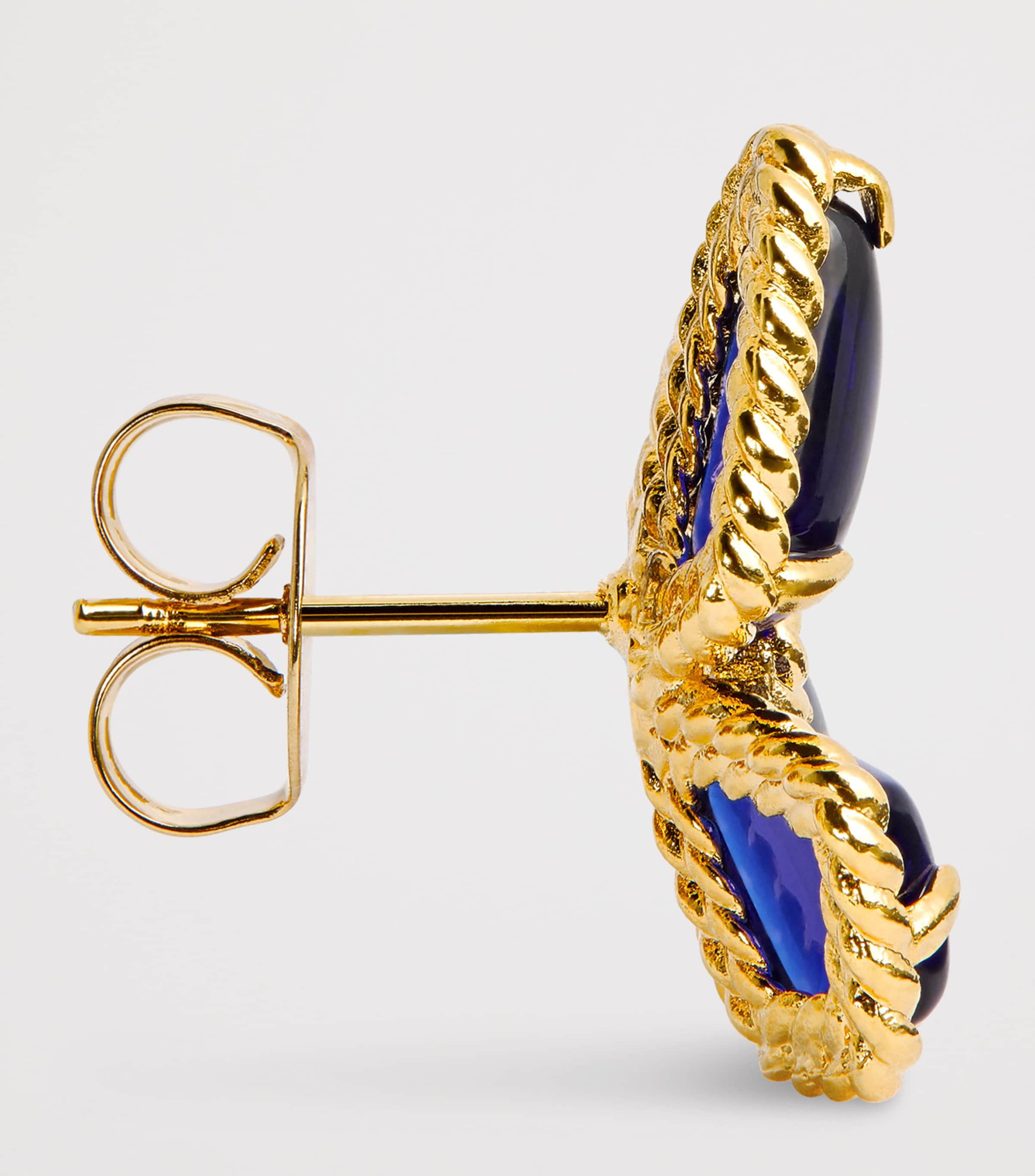 Bloom Stud Earrings GOBLU/GOLD/BLUE Image 4