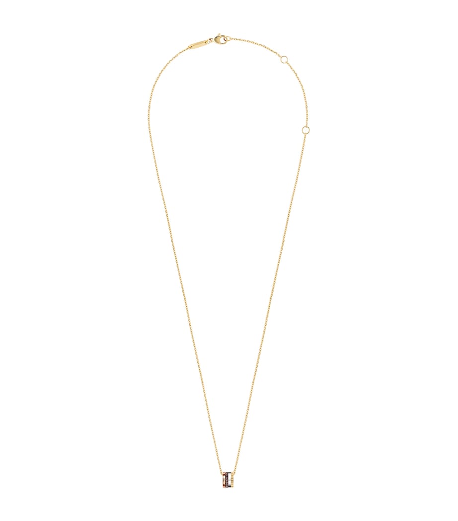 Extra Small Mixed Gold and Diamond Quatre Classique Pendant MULTI Image 1