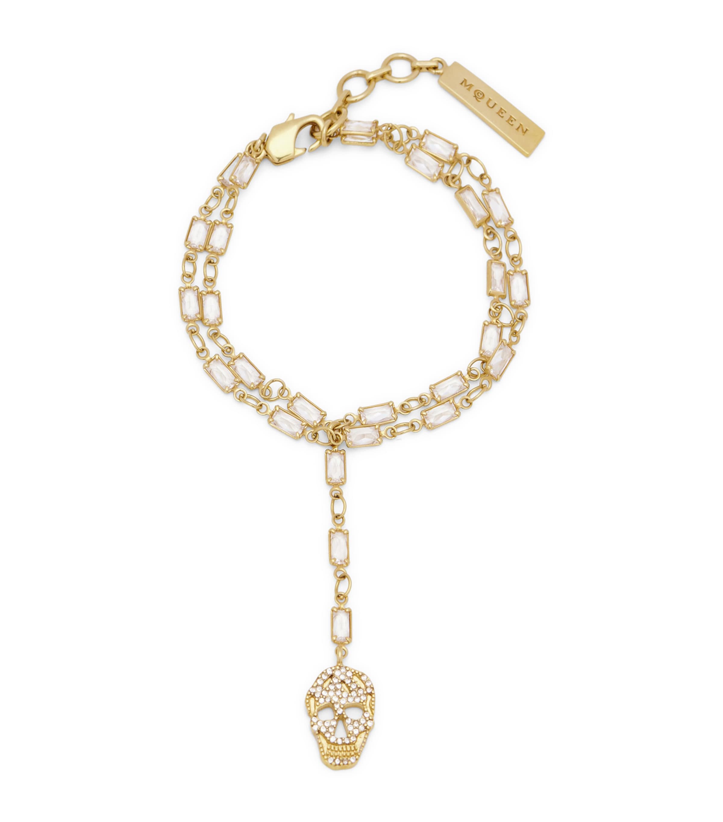 McQueen Pavé Skull Chain Bracelet Image 1