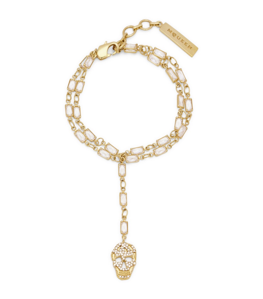 McQueen Pavé Skull Chain Bracelet Image 1