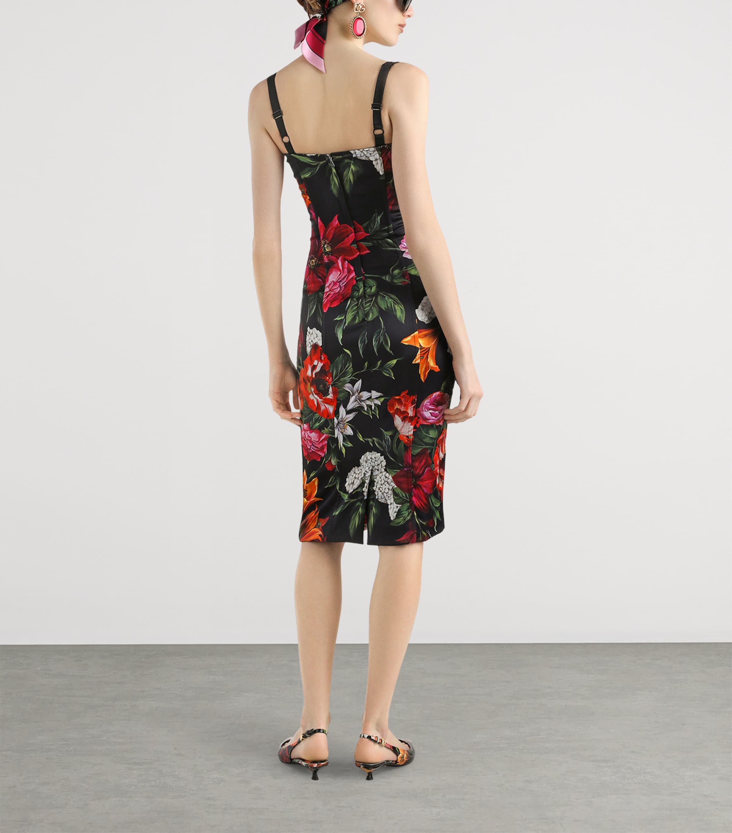 Floral Print Midi Dress HN5PB-ANEMONI GIGLI Image 3