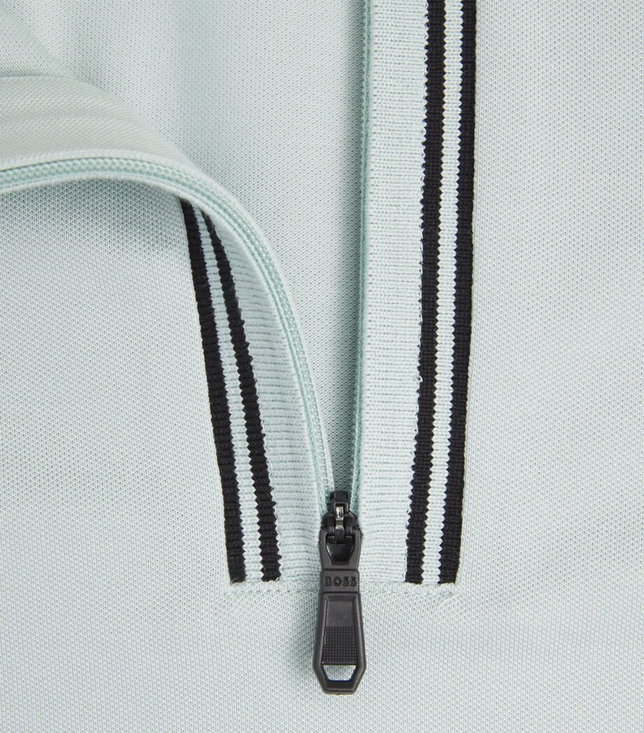 BOSS Mens Stretch-Cotton Logo Polo Shirt Image 6
