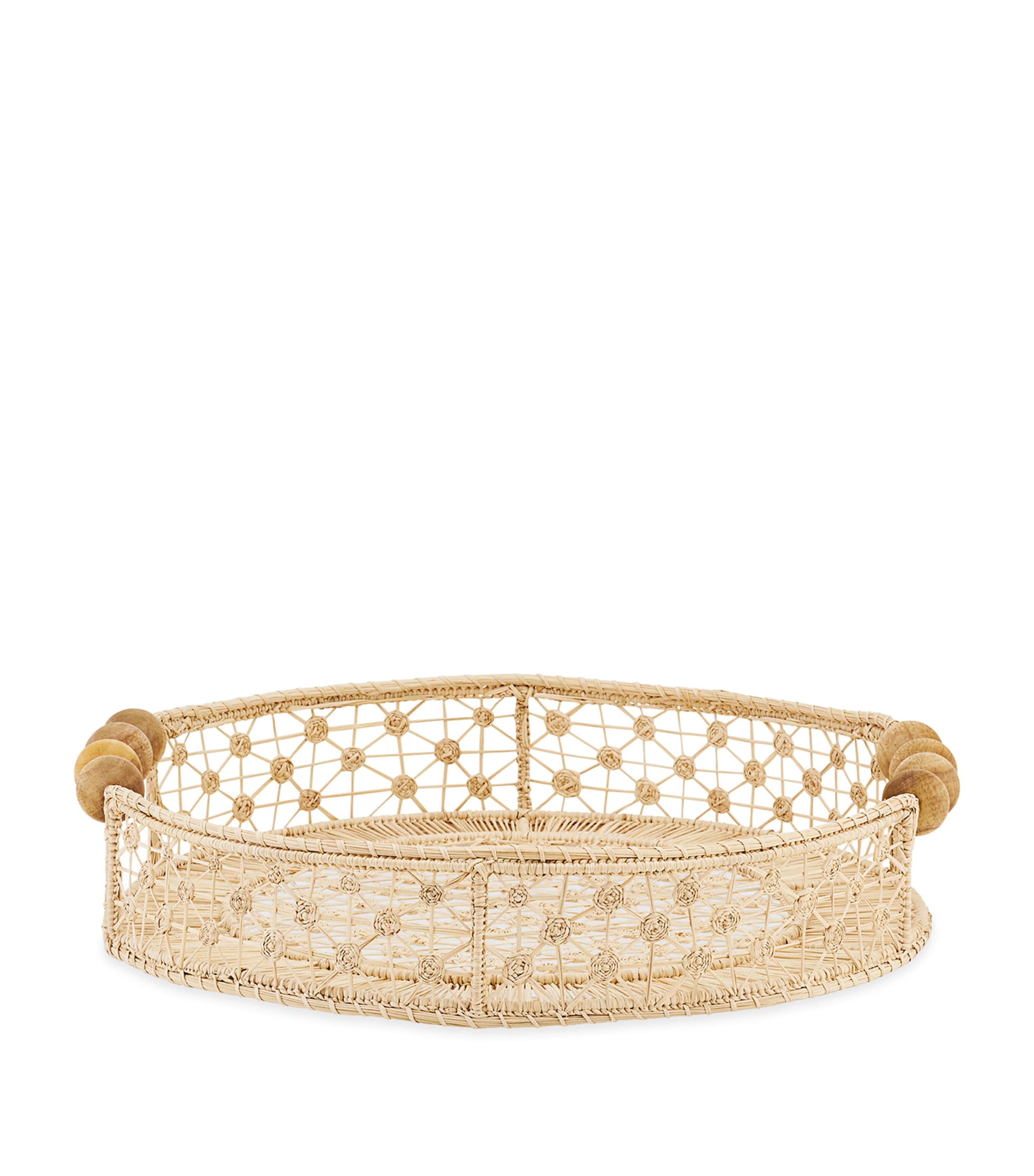 Medium Woven Baru Tray NATURAL Image 2