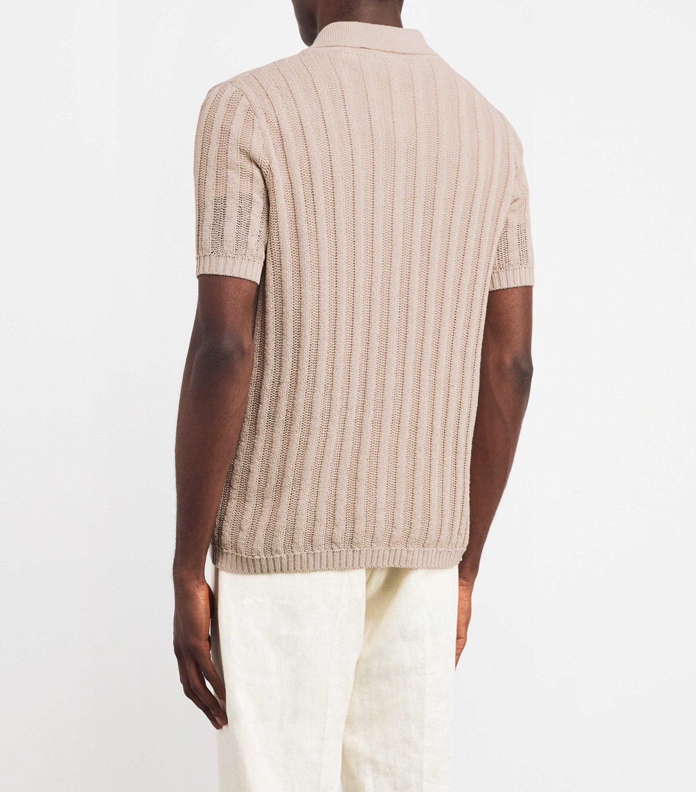 Cotton Knitted Shirt 220 SABBIA Image 4