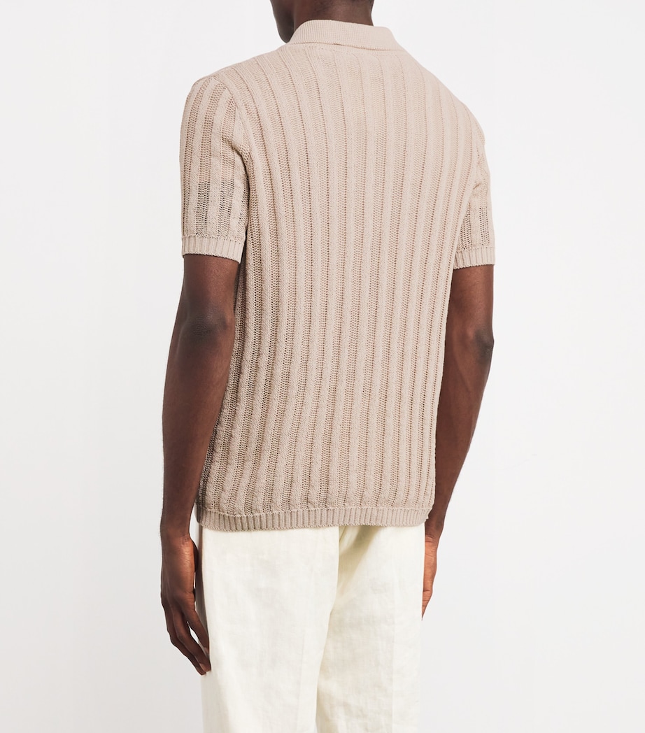 Cotton Knitted Shirt 220 SABBIA Image 4