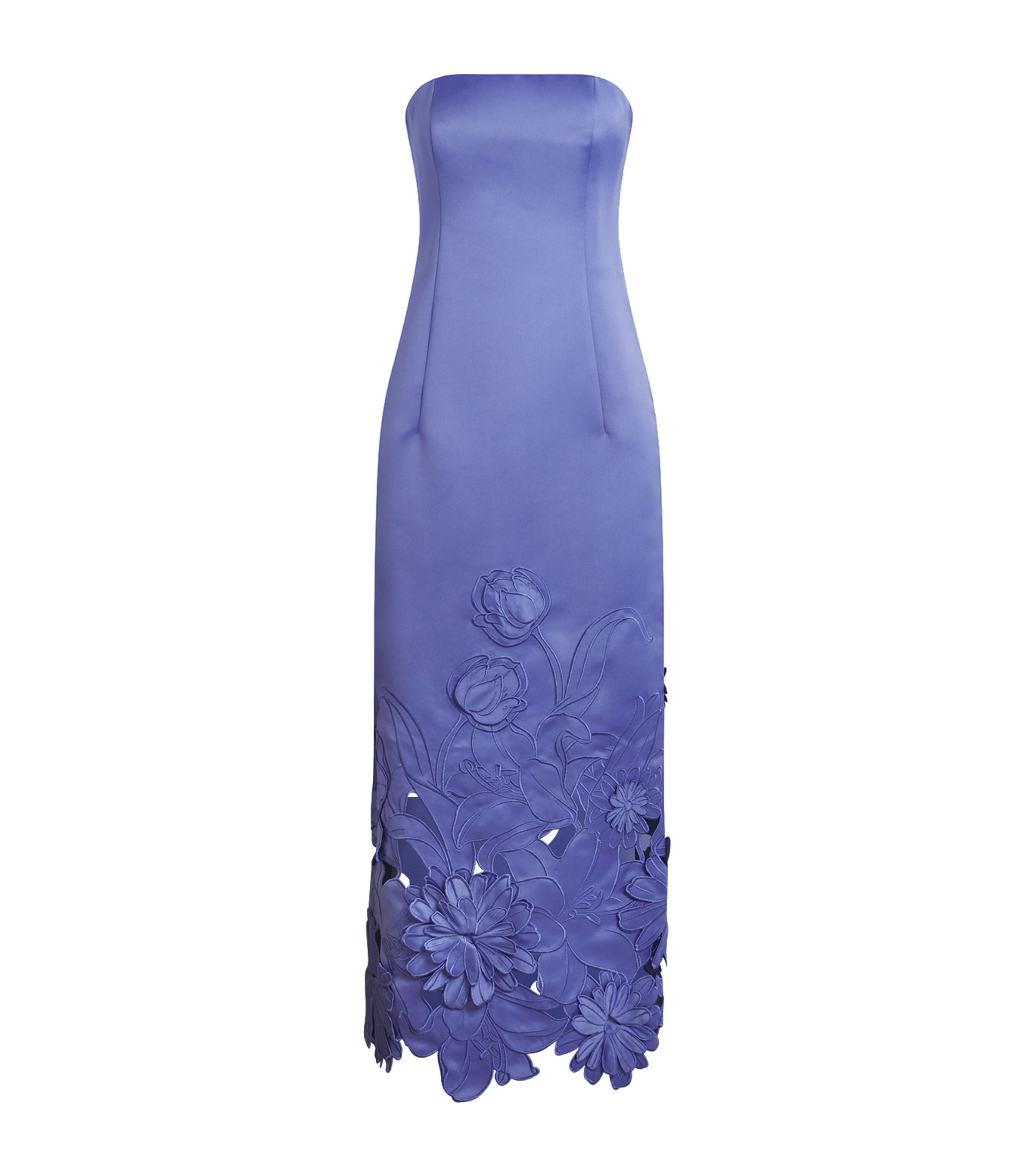 LEO LIN Floral-Appliqué Rayna Maxi Dress | Partywear | Womens | Dresses | Women Clothing | Maxi Dresses | Party Dresses | Cocktail Dresses