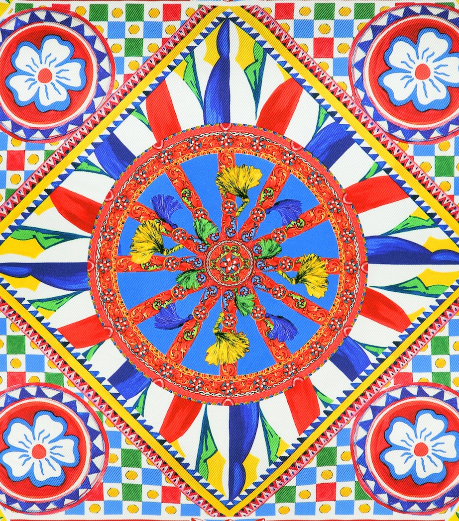 Silk Carretto Square Cushion (45cm x 45cm) UC068 CARRETTO MULTI Image 4