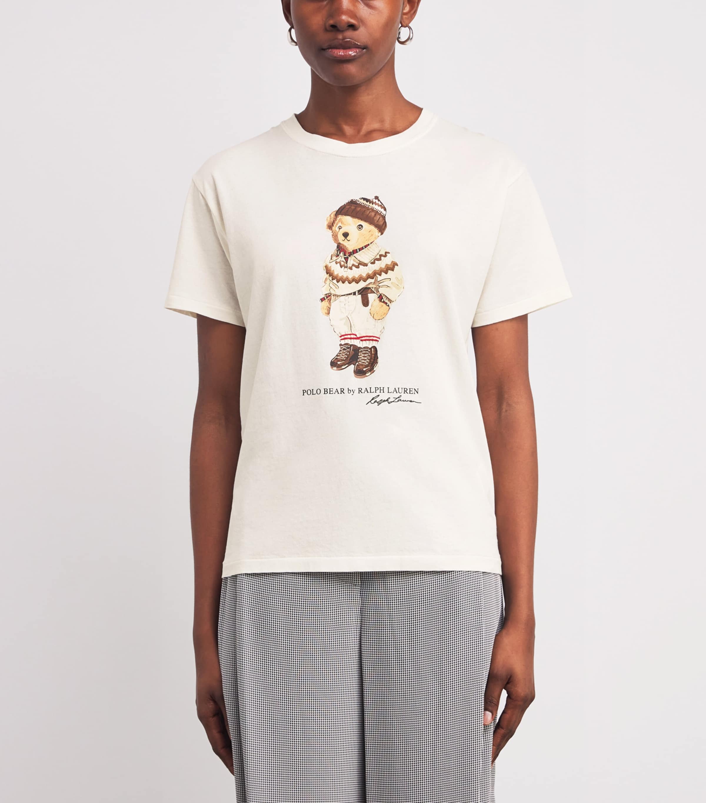 Cotton Polo Bear T-Shirt WARM WHITE Image 3