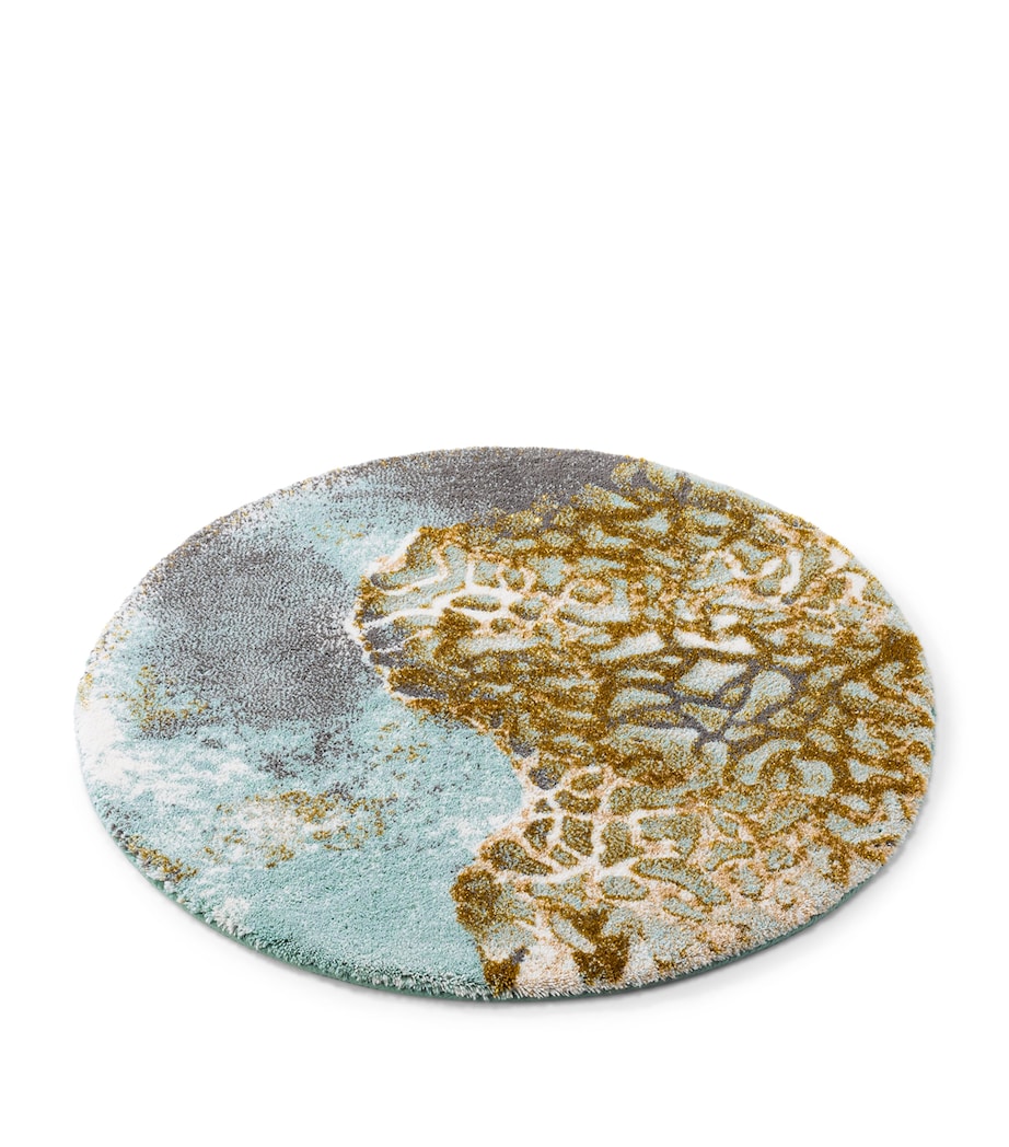 Egyptian Cotton-Blend Dune Bath Mat (85cm x 85cm) 210 AQUA Image 3