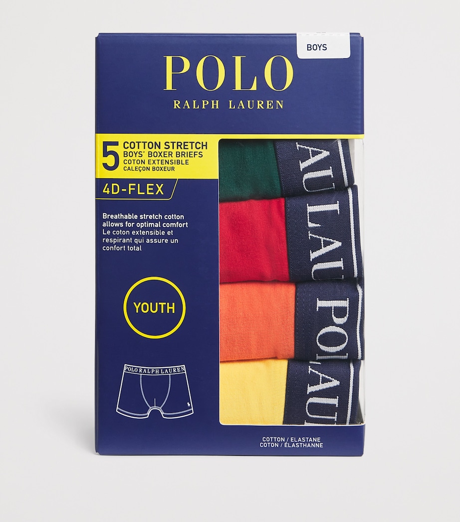 Pack of 5 Stretch-Cotton Boxer Briefs (6-14 Years) ANDOVER HEATHER Image 2