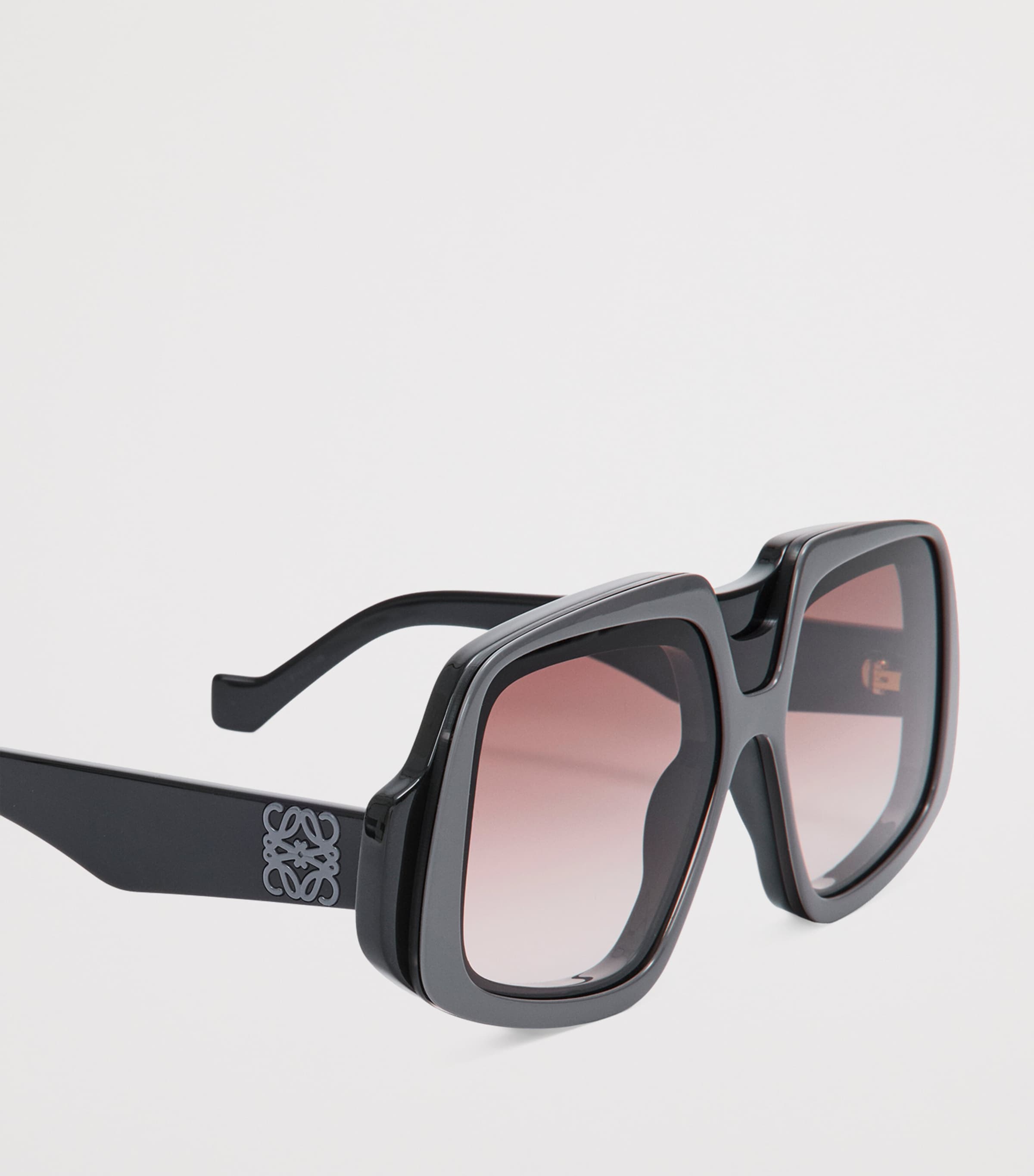 LOEWE Oversized Collage Sunglasses Shiny Black Image 5