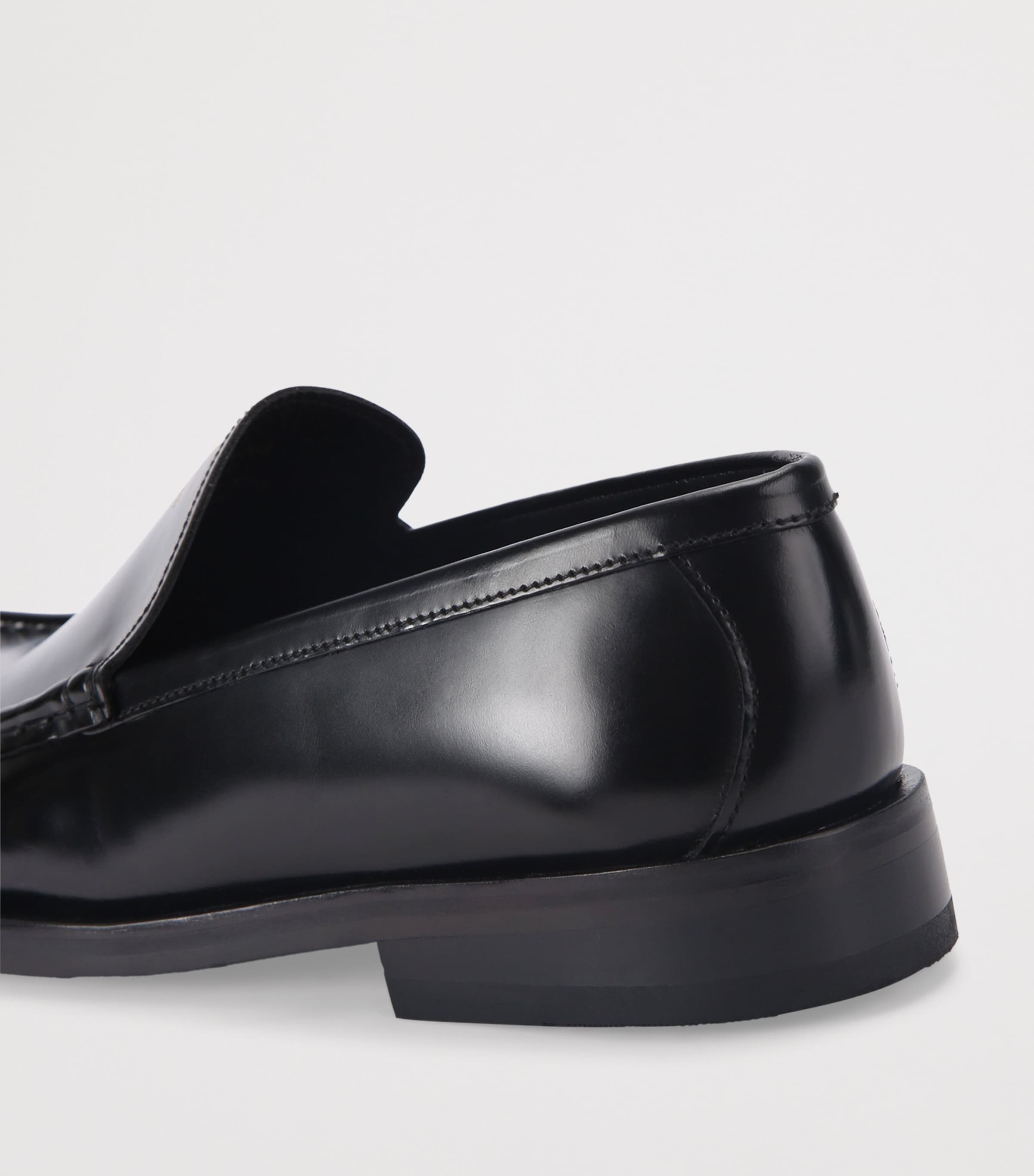 Leather Denman Loafers BLACK Image 2