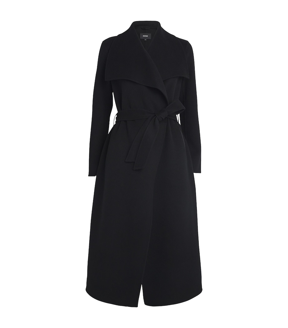 Wool Mai-CN Wrap Coat BLACK Image 1