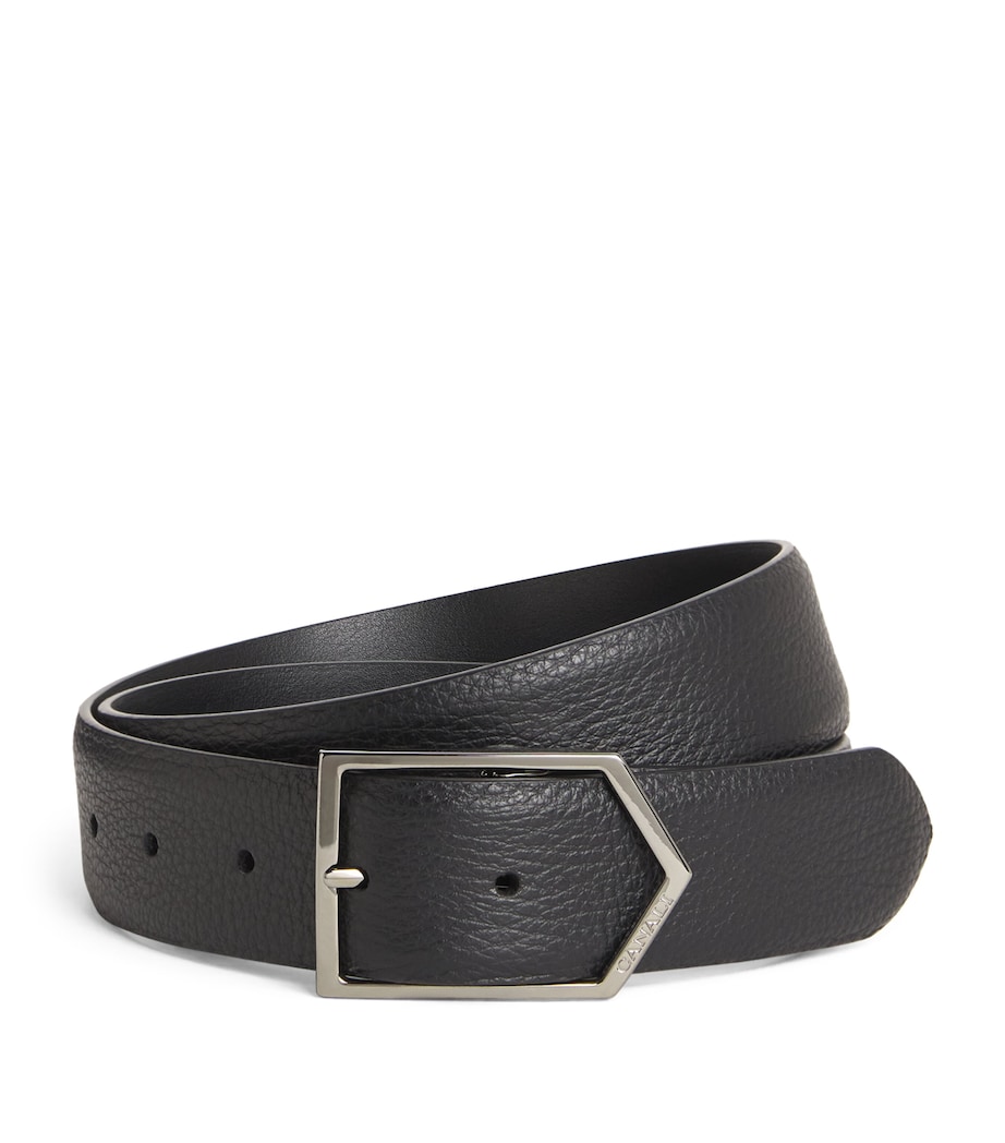 Canali Leather Arrow Belt Image 1