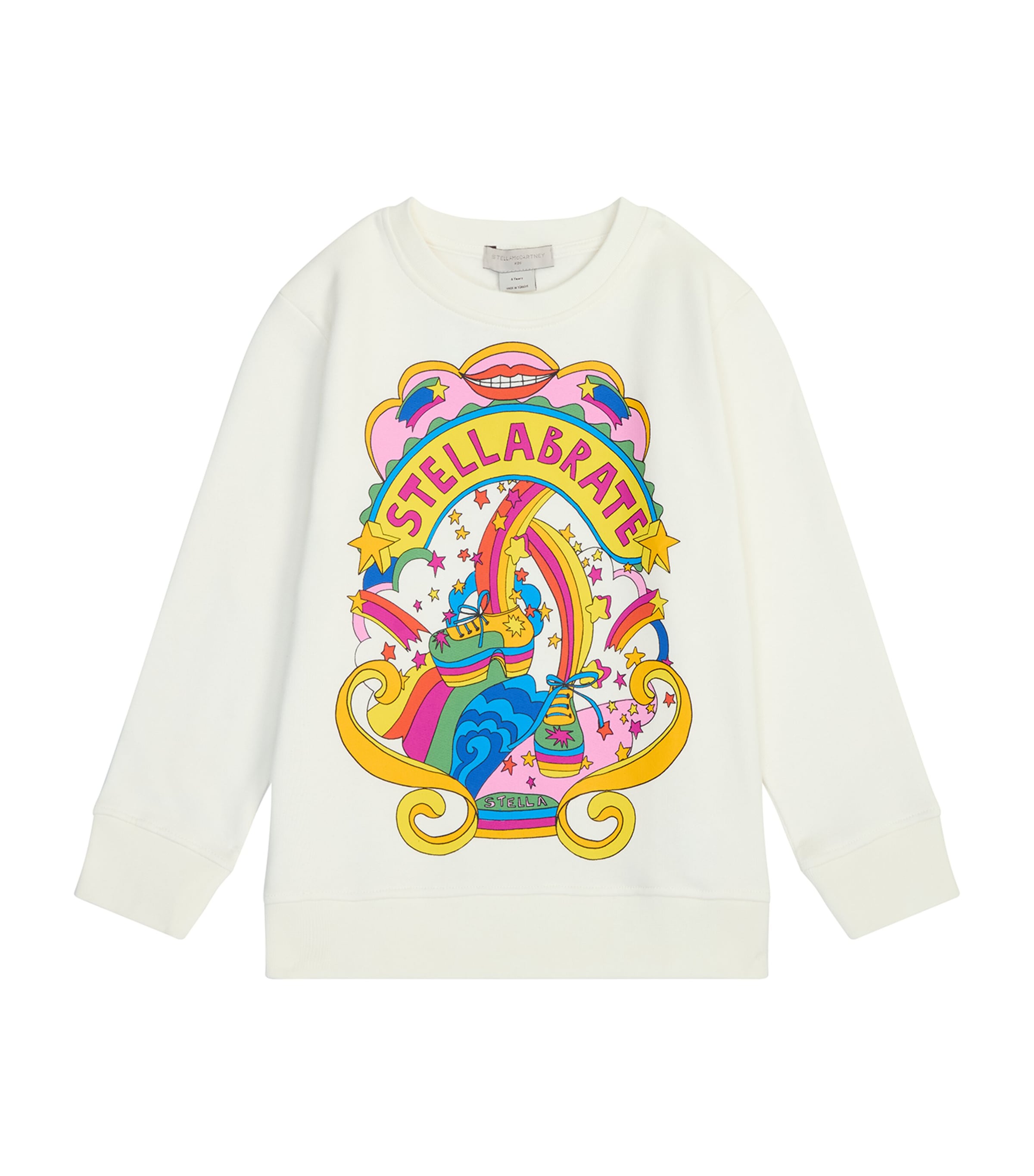 Stella Mccartney Graphic-print Long-sleeved T-shirt In White