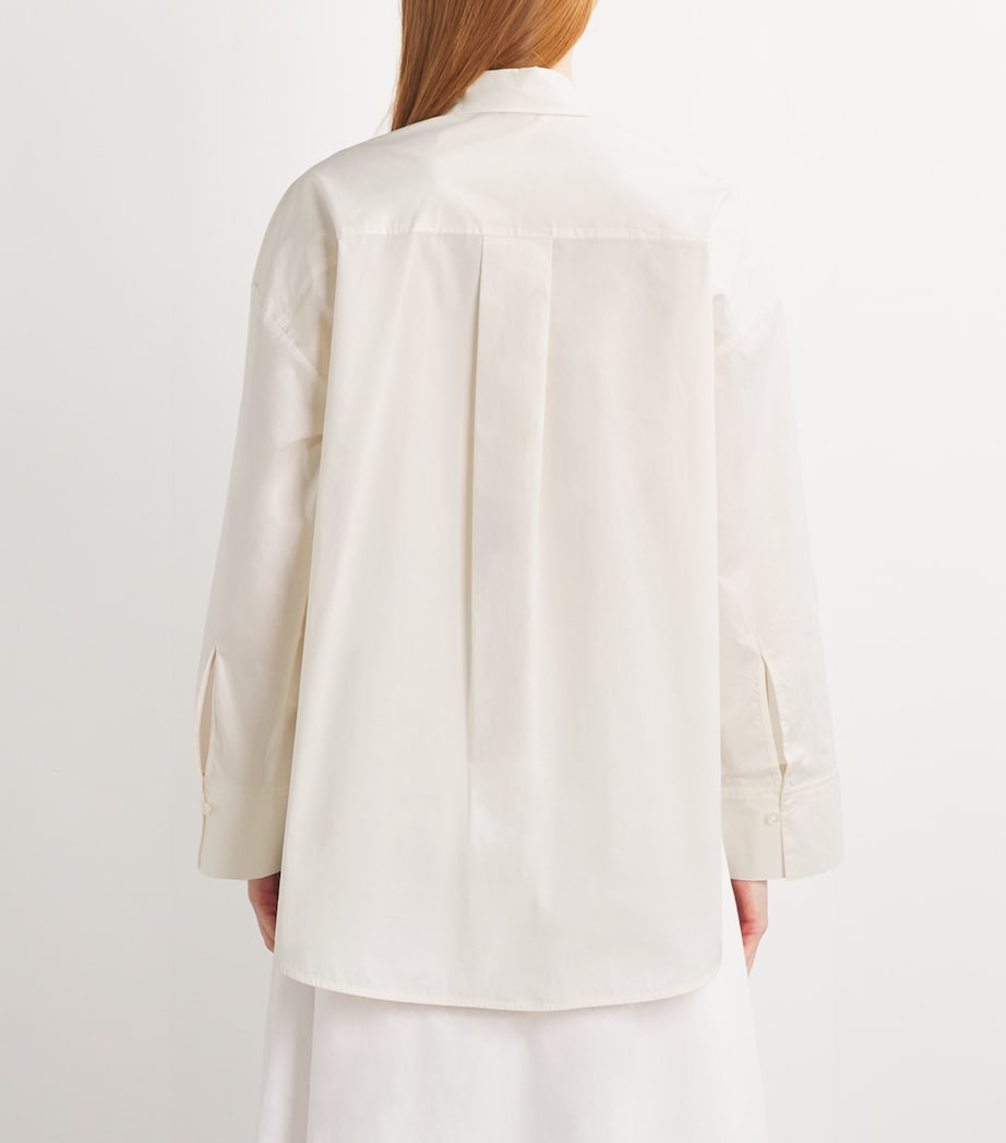 Organic Cotton Derris Shirt 08B WHISPER WHITE Image 4