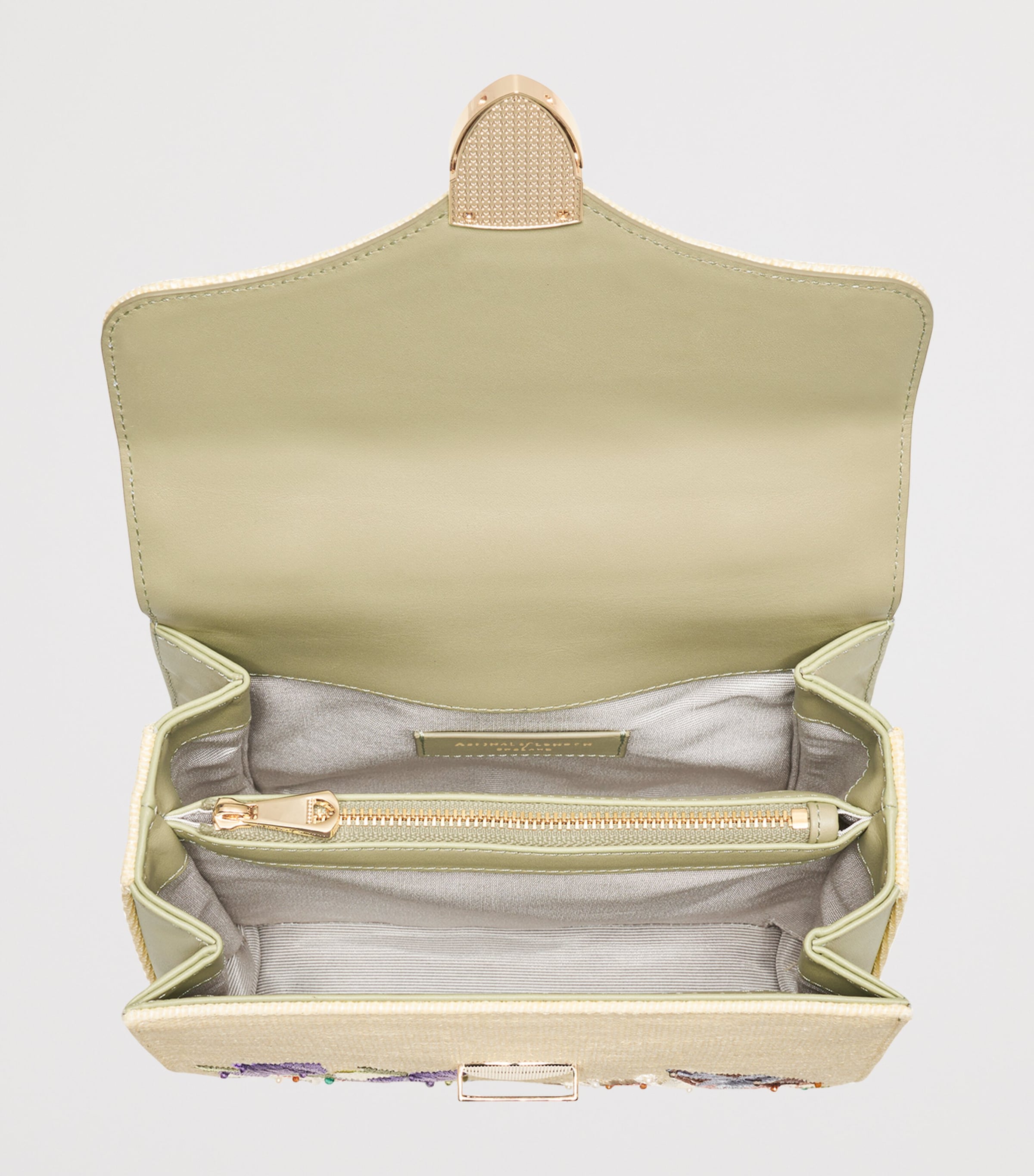 Raffia Floral Embroidery Mayfair Bag MULTI Image 4