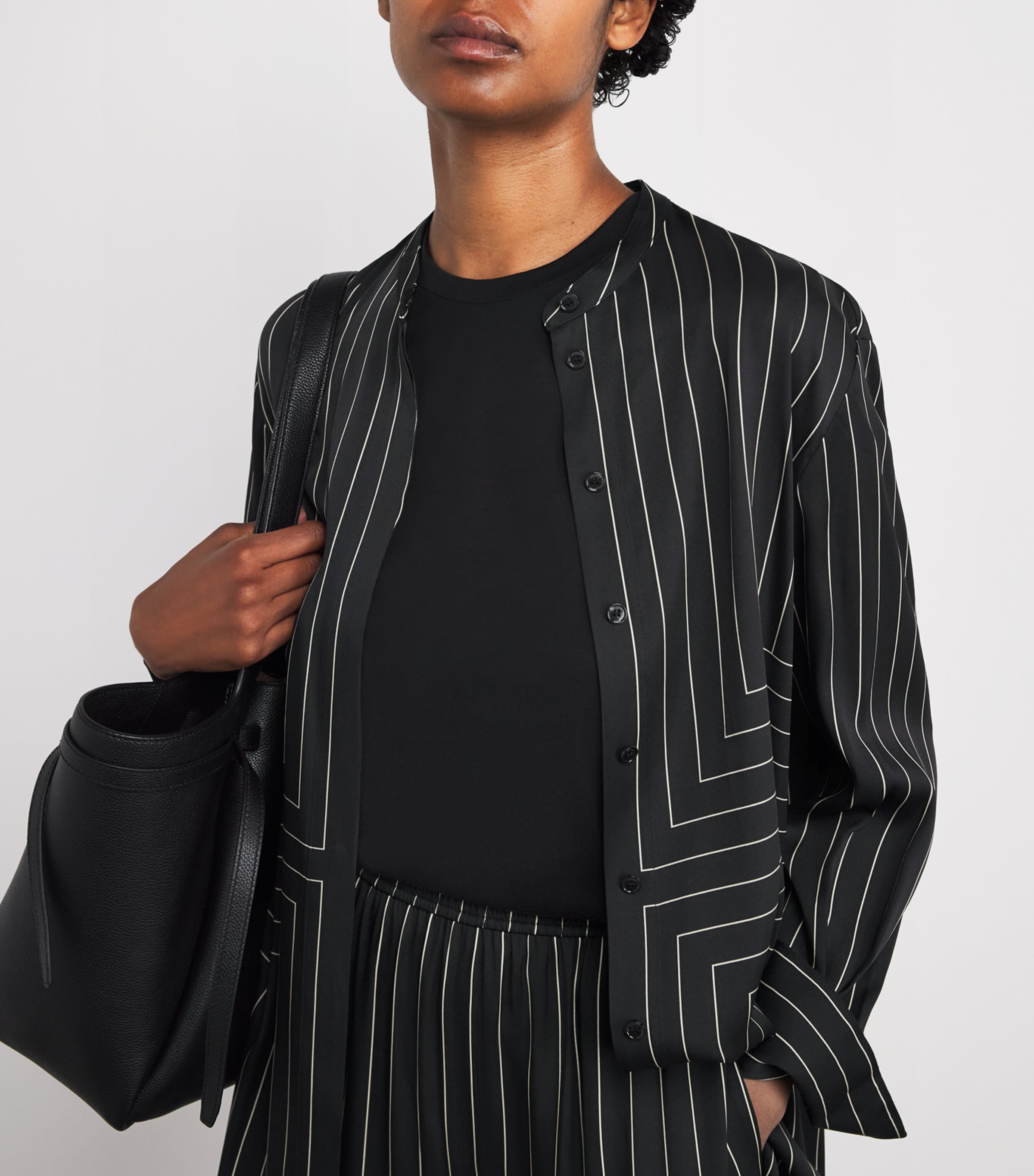 Geometric Print Athena Blouse BLACK/AFFOGATO Image 6