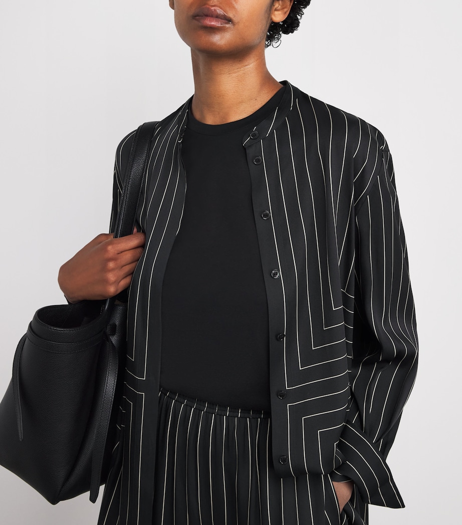 Geometric Print Athena Blouse BLACK/AFFOGATO Image 6