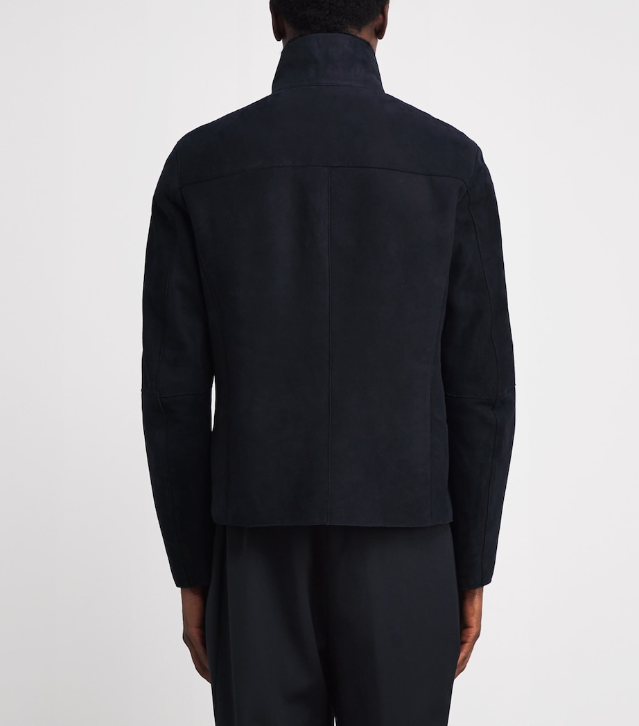 Suede Funnel-Neck Sweatshirt 922 Image 4