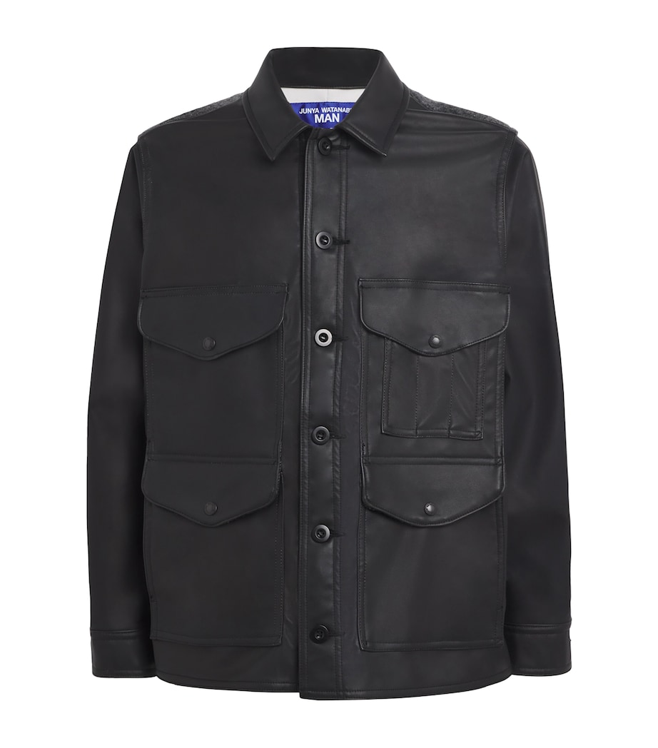 x Filson Faux Leather Jacket BLACK X BLK/GRY Image 1