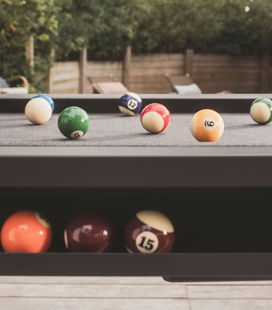 Cornilleau Hyphen Outdoor Pool Table Blk Gry Mot Lght Gry Image 7
