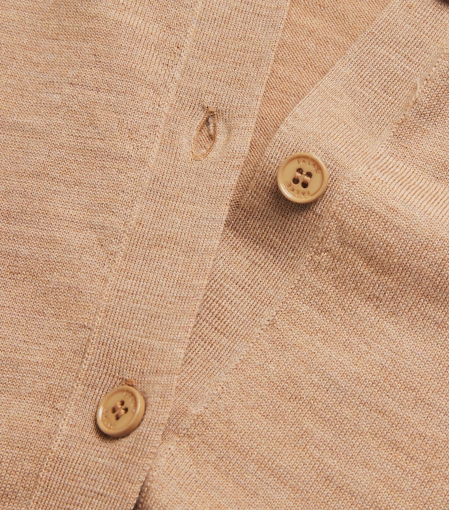 Merino Wool Cardigan 5038 CAMEL Image 5