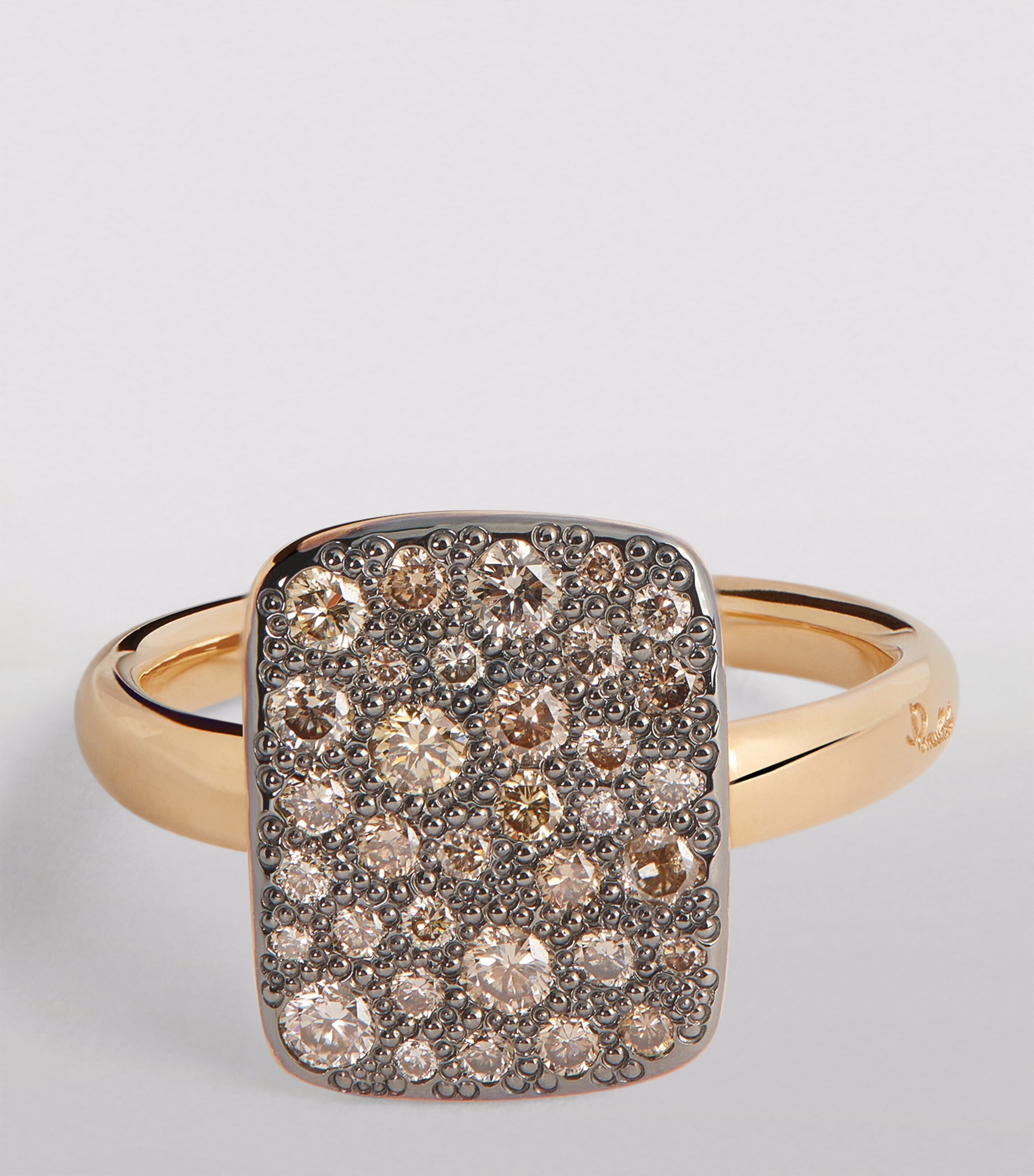 Pomellato Rose Gold and Diamond Sabbia Ring Image 3