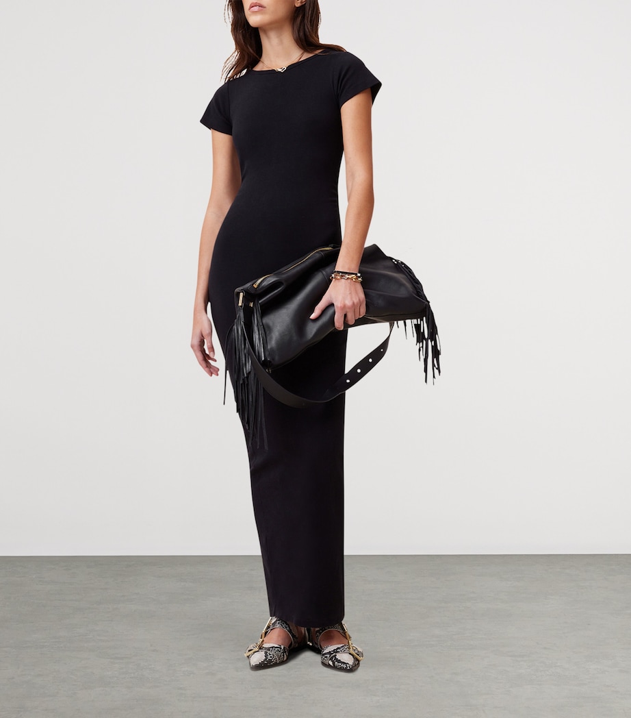 Organic Cotton Katarina Maxi Dress BLACK Image 2