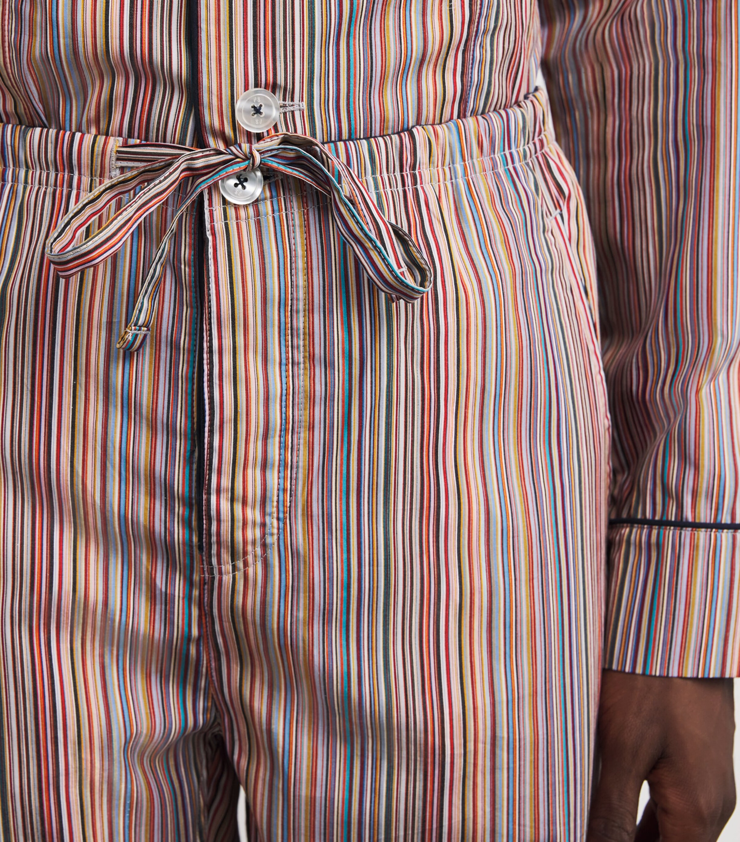 Paul Smith Mens Cotton Signature Stripe Pyjama Set Multicolour Image 6