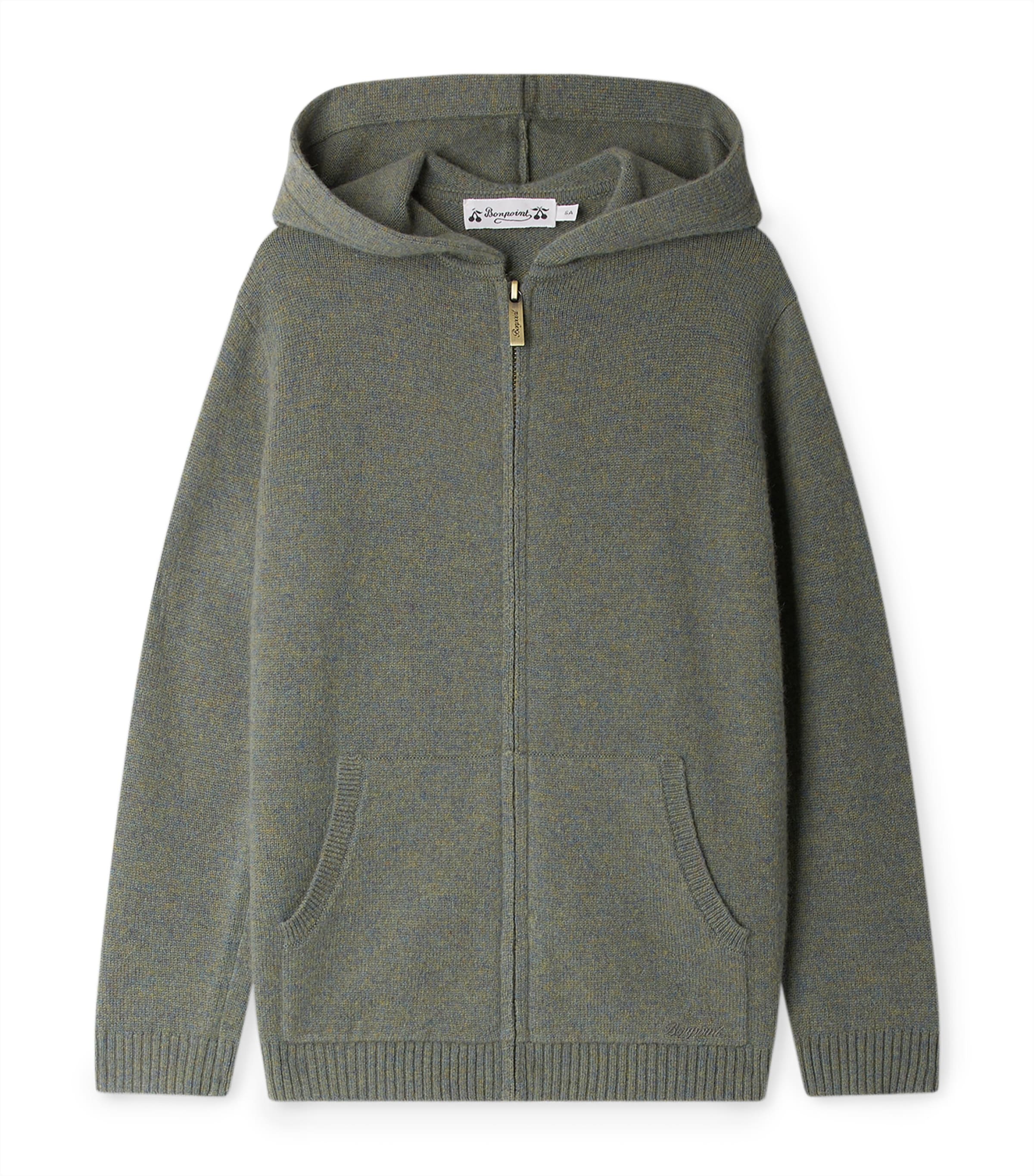 Cashmere Tylcy Hoodie (4-8 Years) VERT DE GRIS Image 1