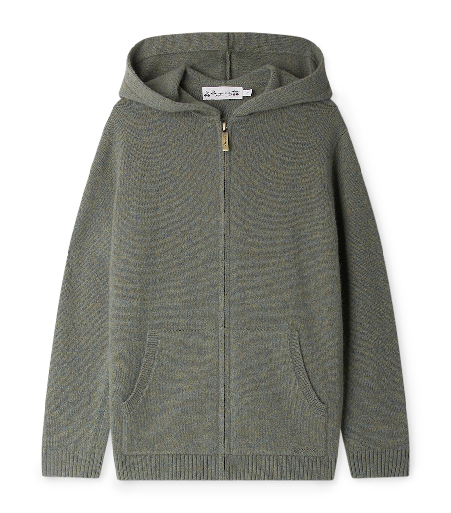 Cashmere Tylcy Hoodie (4-8 Years) VERT DE GRIS Image 1
